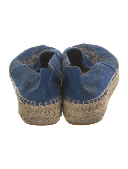 Kenzo Suede Embroidered Accent Espadrilles