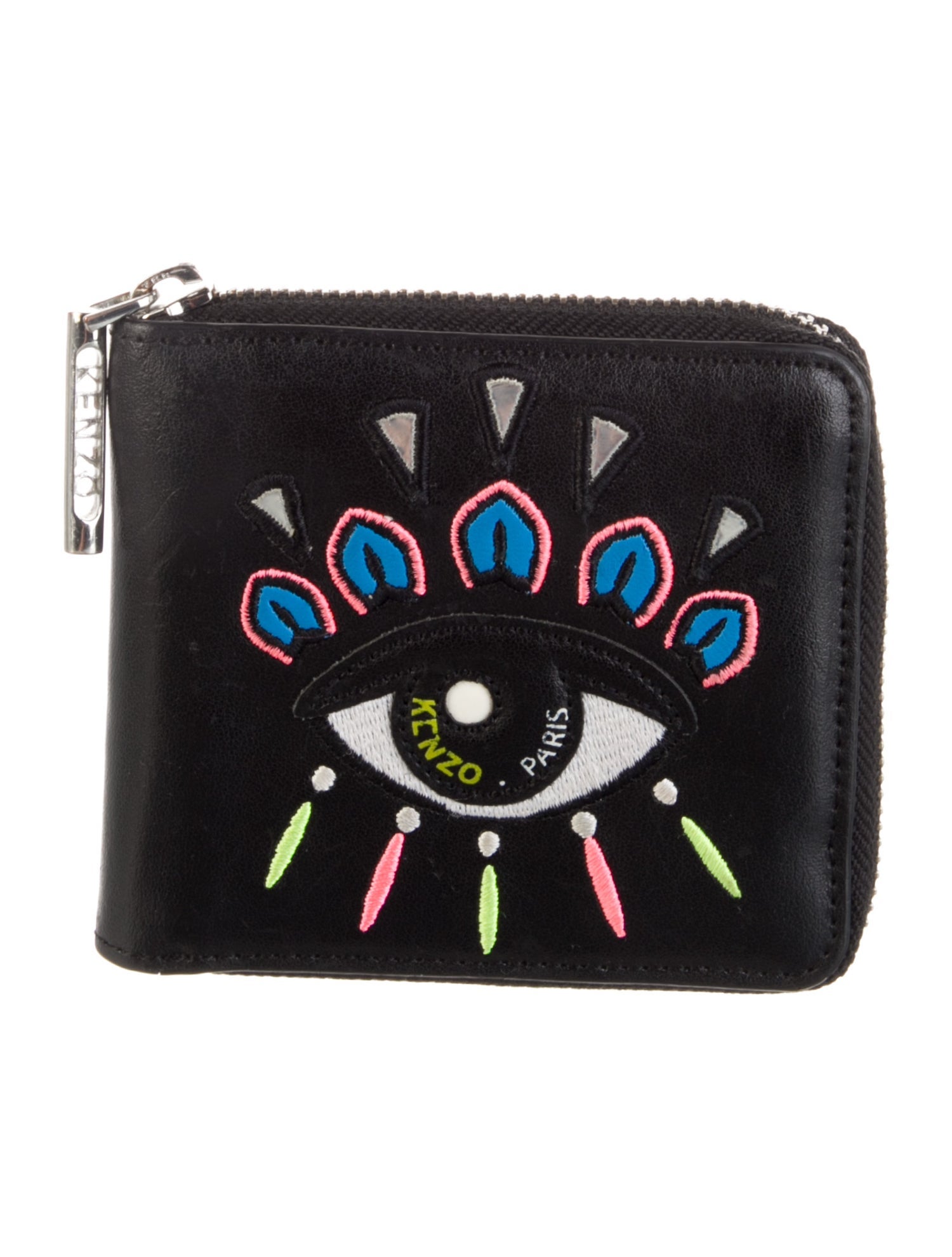 Kenzo Leather Printed Compact Wallet