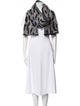 Kenzo Wool Animal Print Scarf