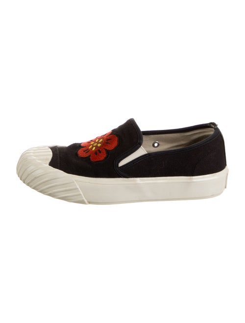 Kenzo Canvas Embroidered Accent Sneakers