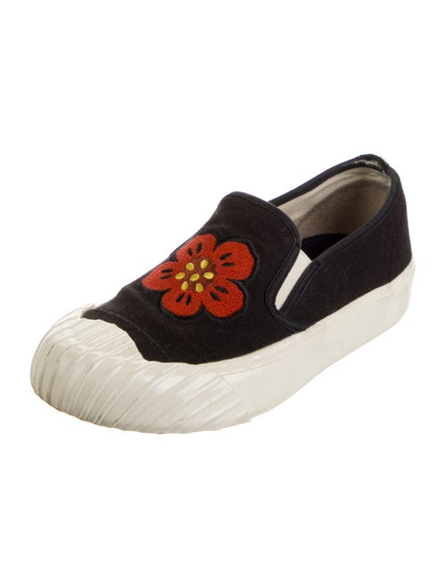 Kenzo Canvas Embroidered Accent Sneakers