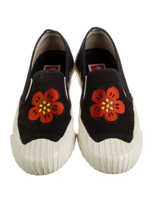 Kenzo Canvas Embroidered Accent Sneakers