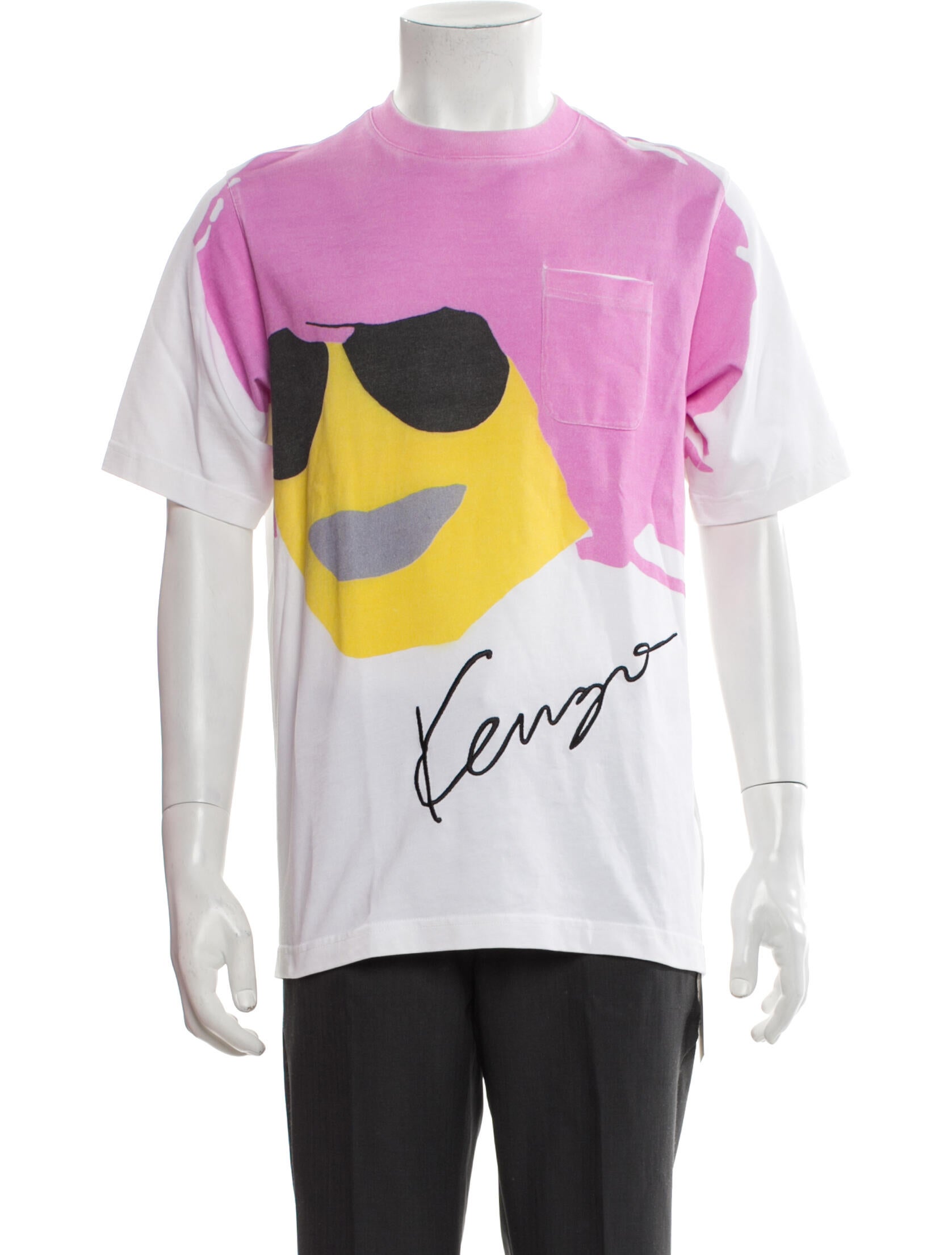 Kenzo Graphic Print Crew Neck T-Shirt