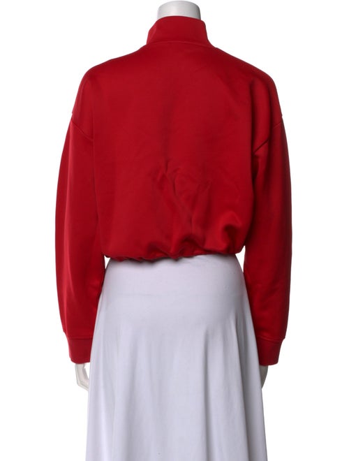 Kenzo Mock Neck Long Sleeve Crop Top