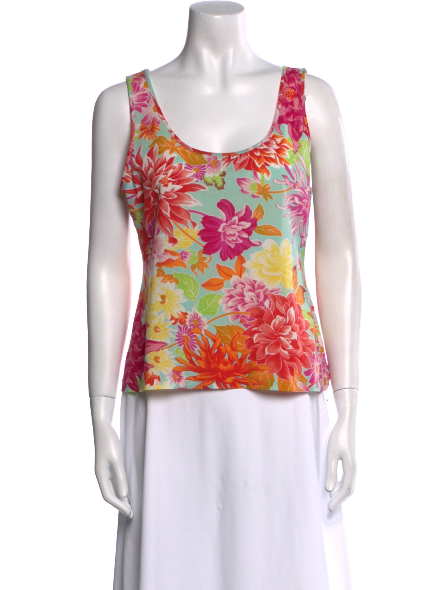 Kenzo Nylon Floral Print Top