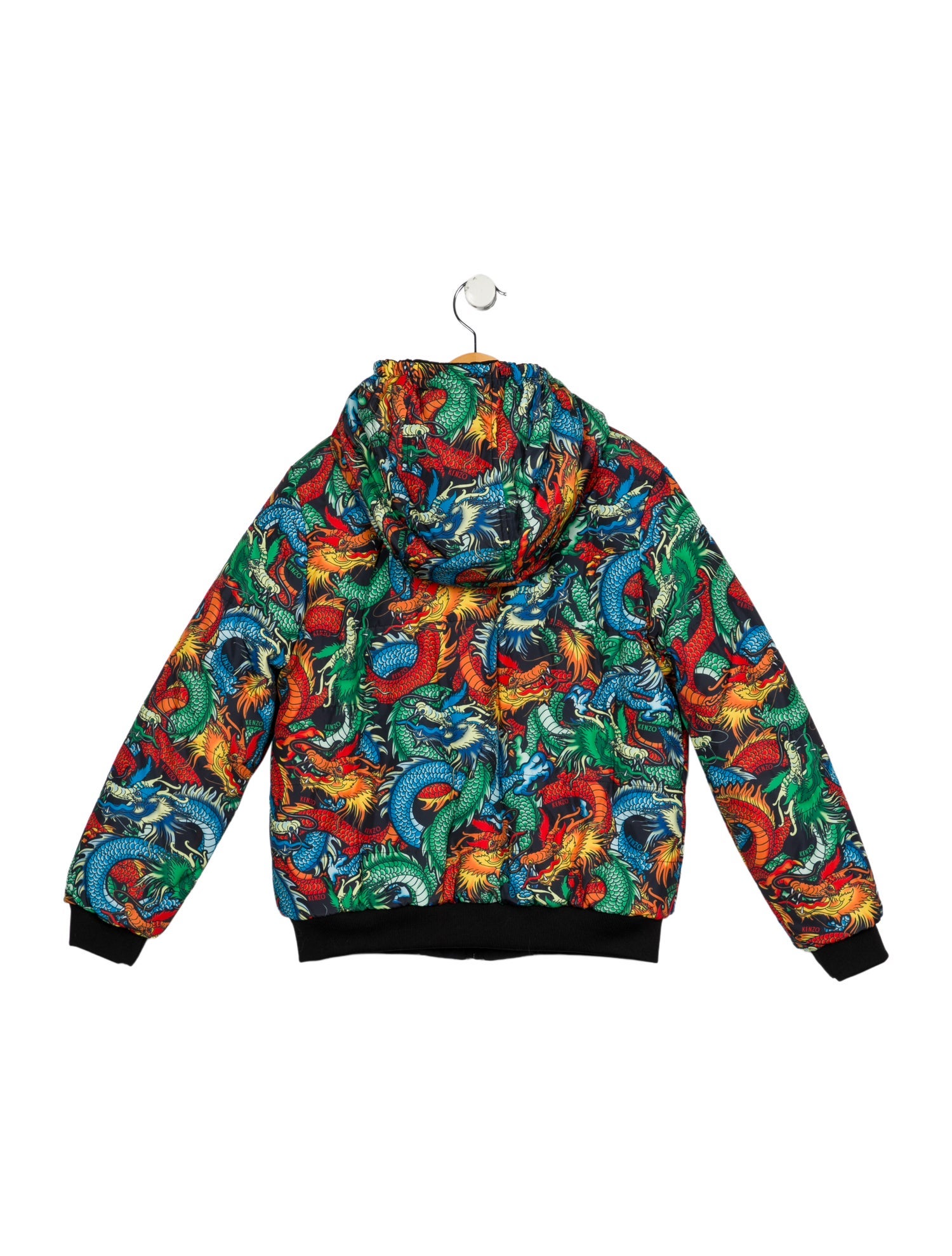 Kenzo Boys' Dragon Print Reversible Jacket