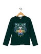 Kenzo Boys' Tiger Graphic Long Sleeve T-Shirt