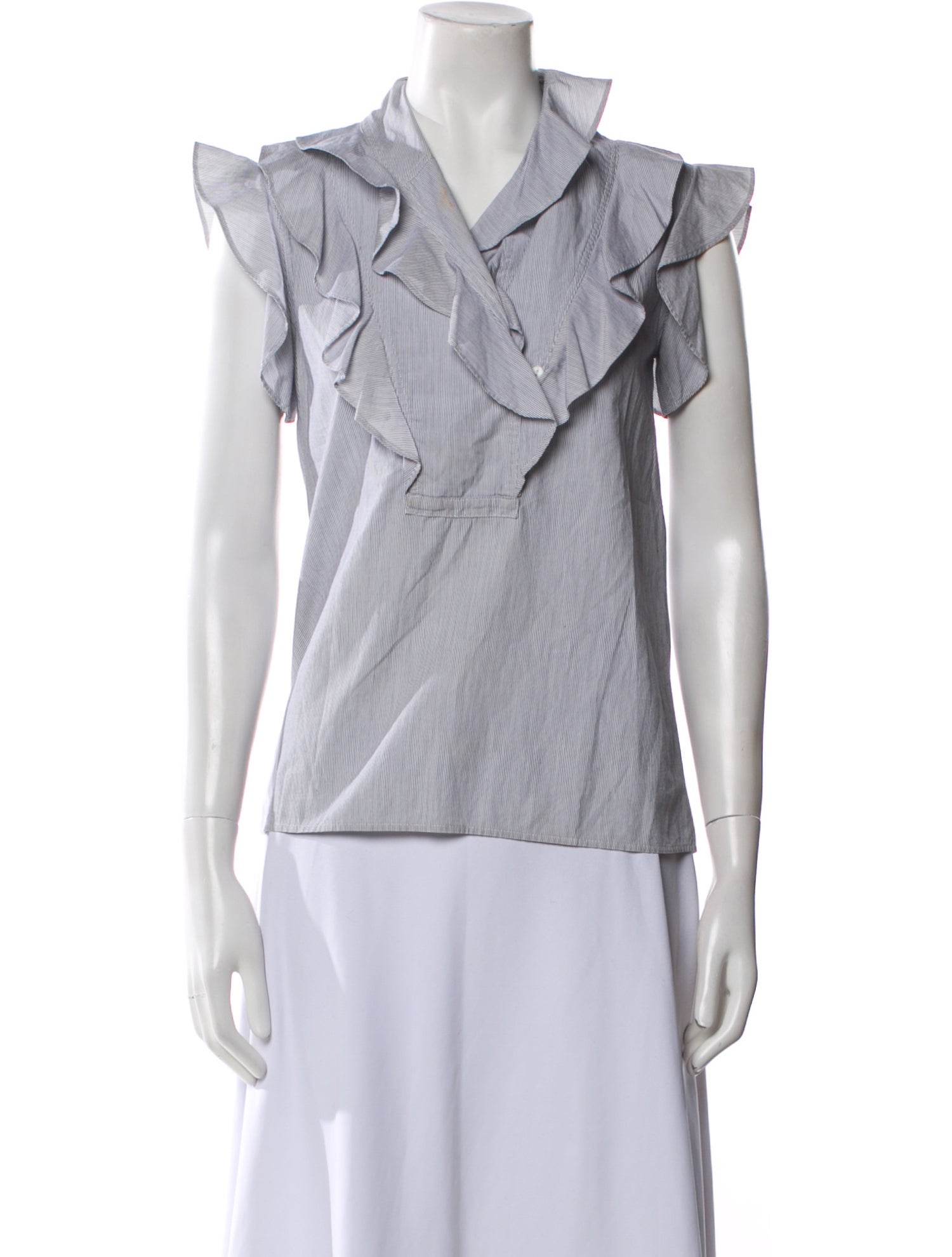 Kenzo V-Neck Short Sleeve Blouse