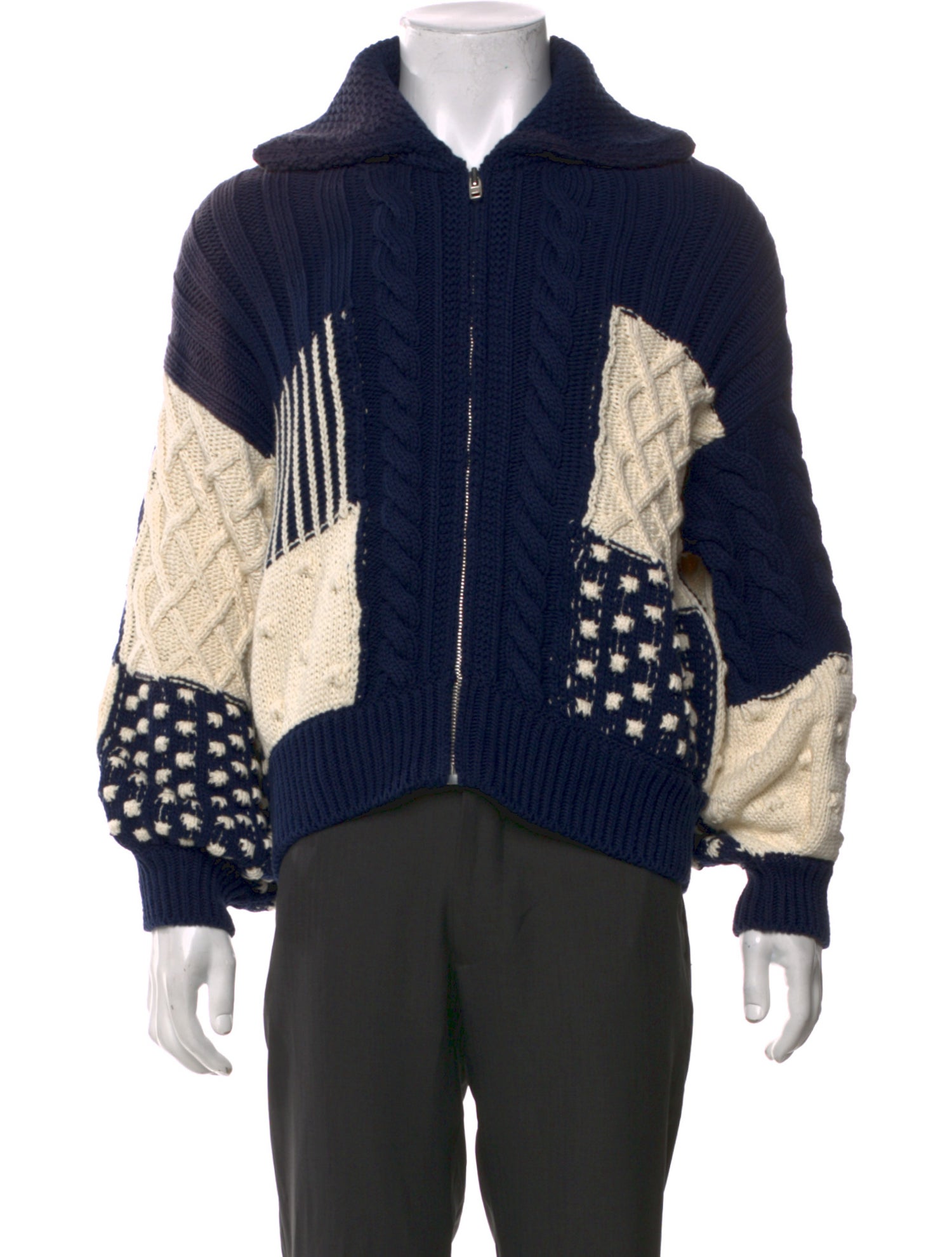 Kenzo Graphic Print Collar Polo Sweater