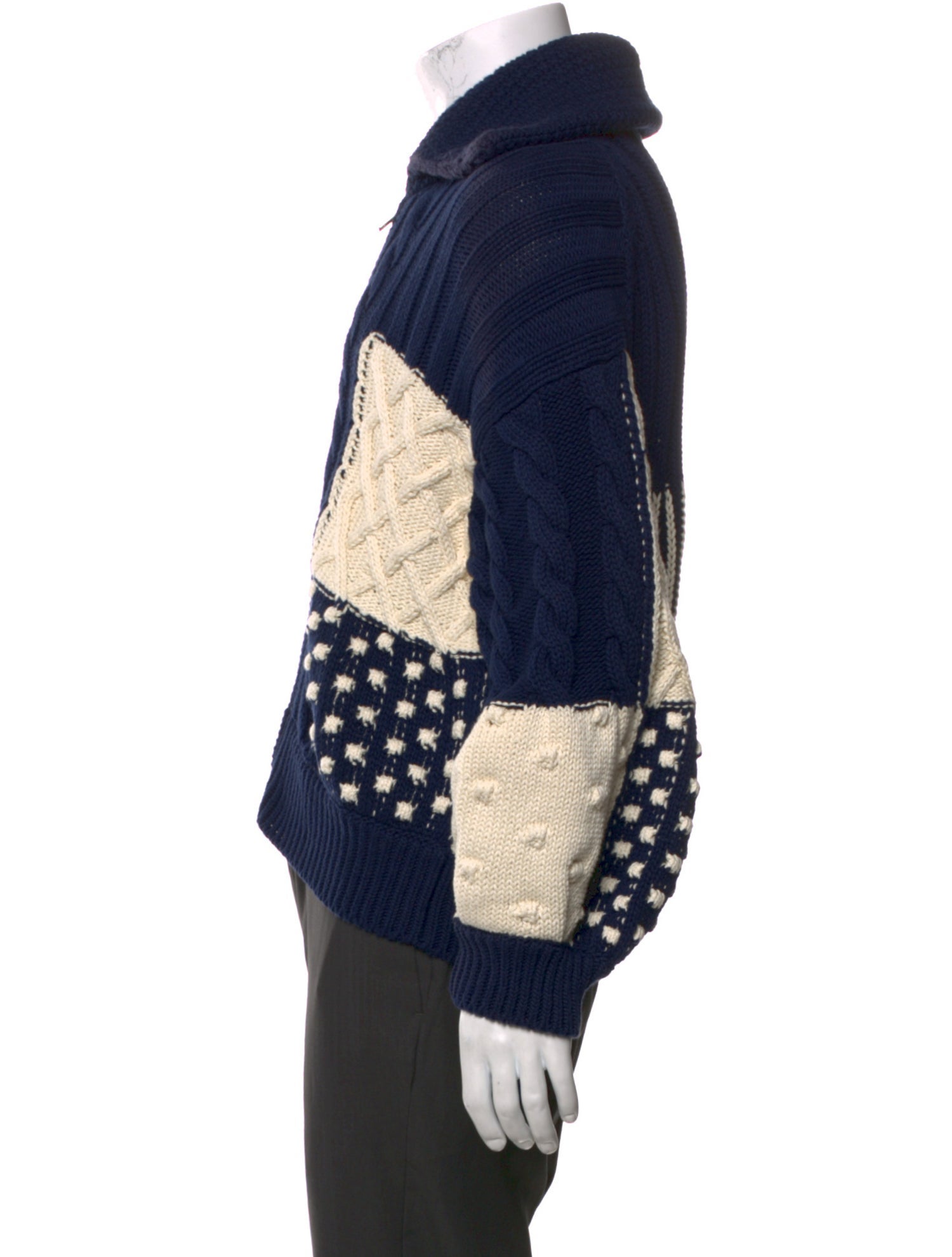 Kenzo Graphic Print Collar Polo Sweater