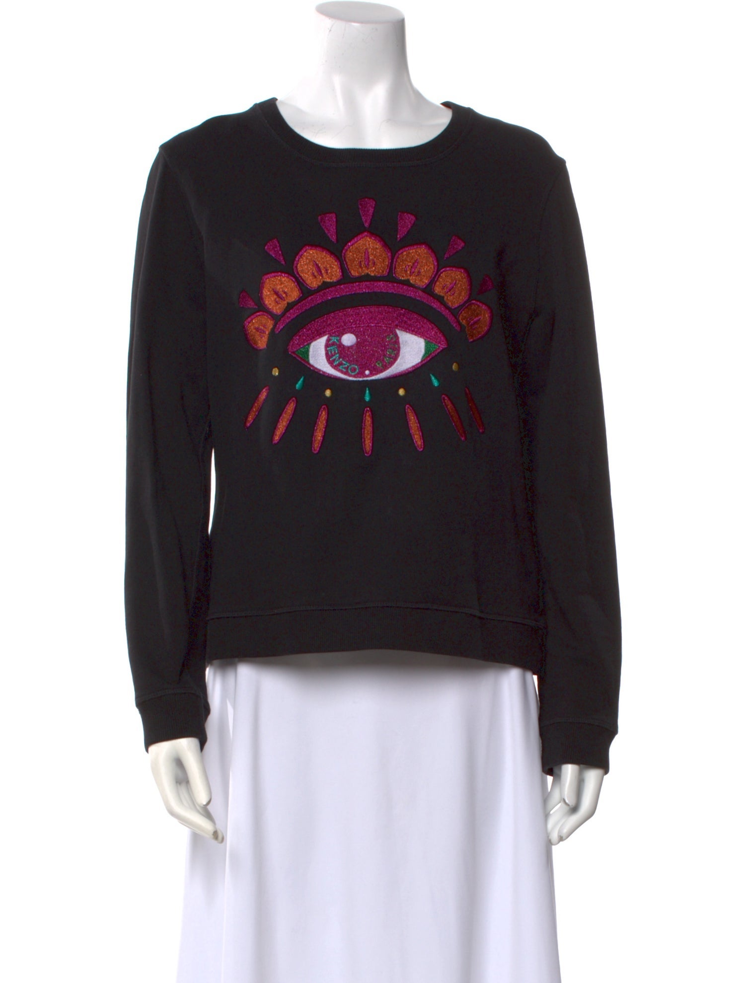 Kenzo Graphic Print Crew Neck Sweatshirt