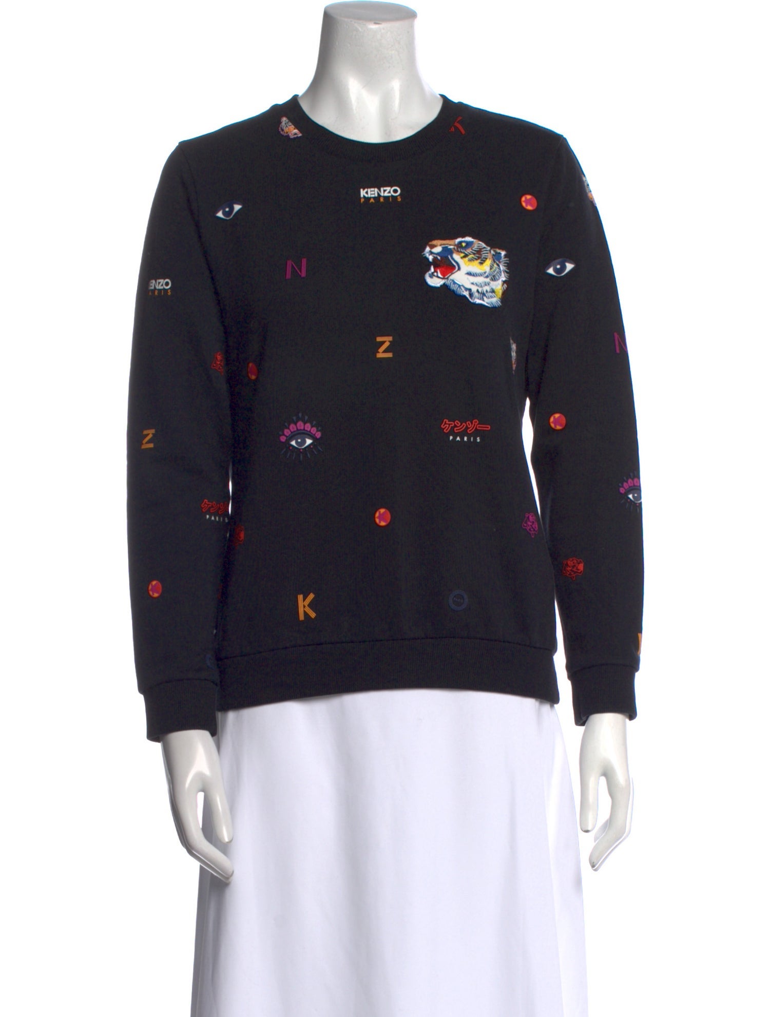 Kenzo Graphic Print Crew Neck Sweatshirt