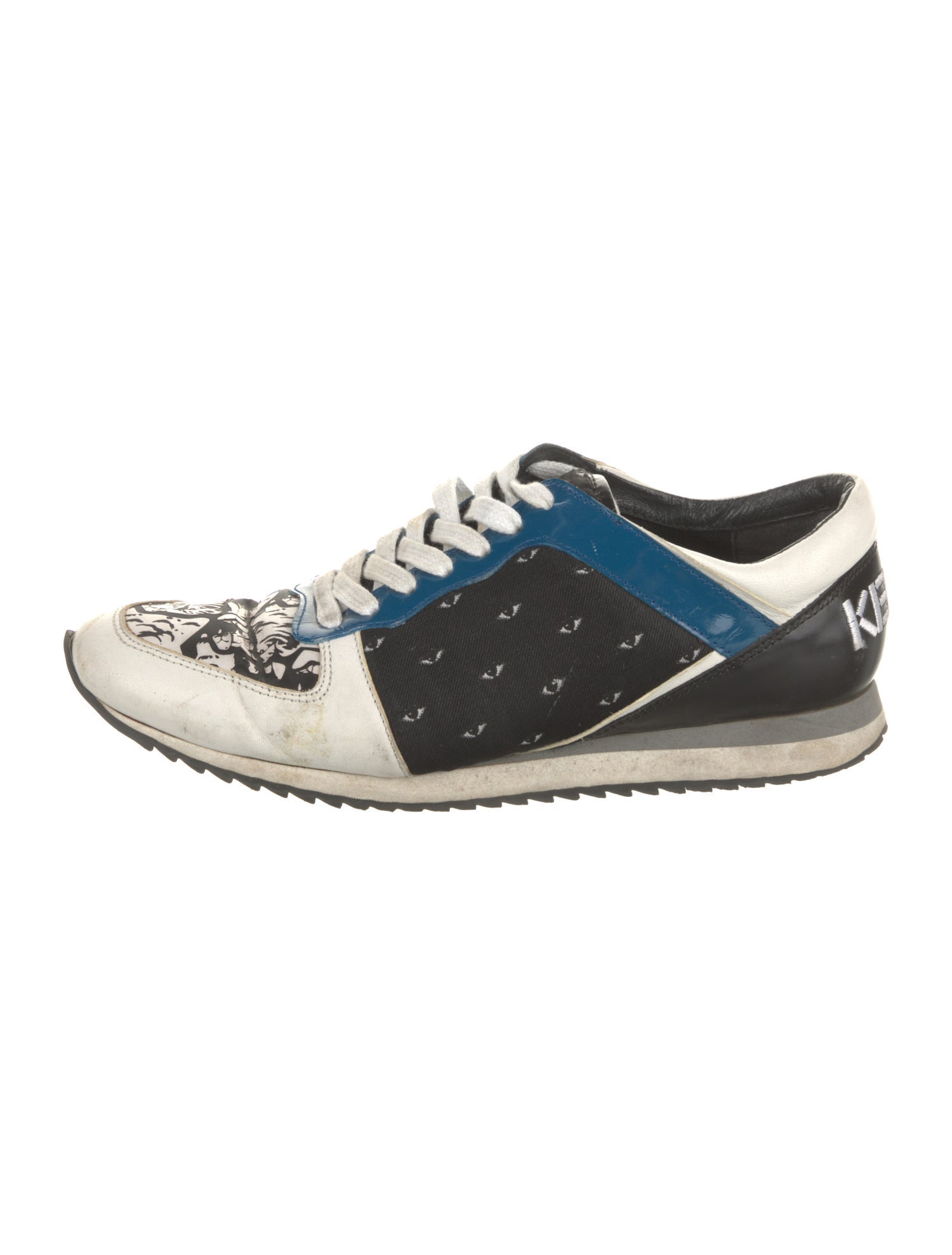 Kenzo Leather Printed Sneakers