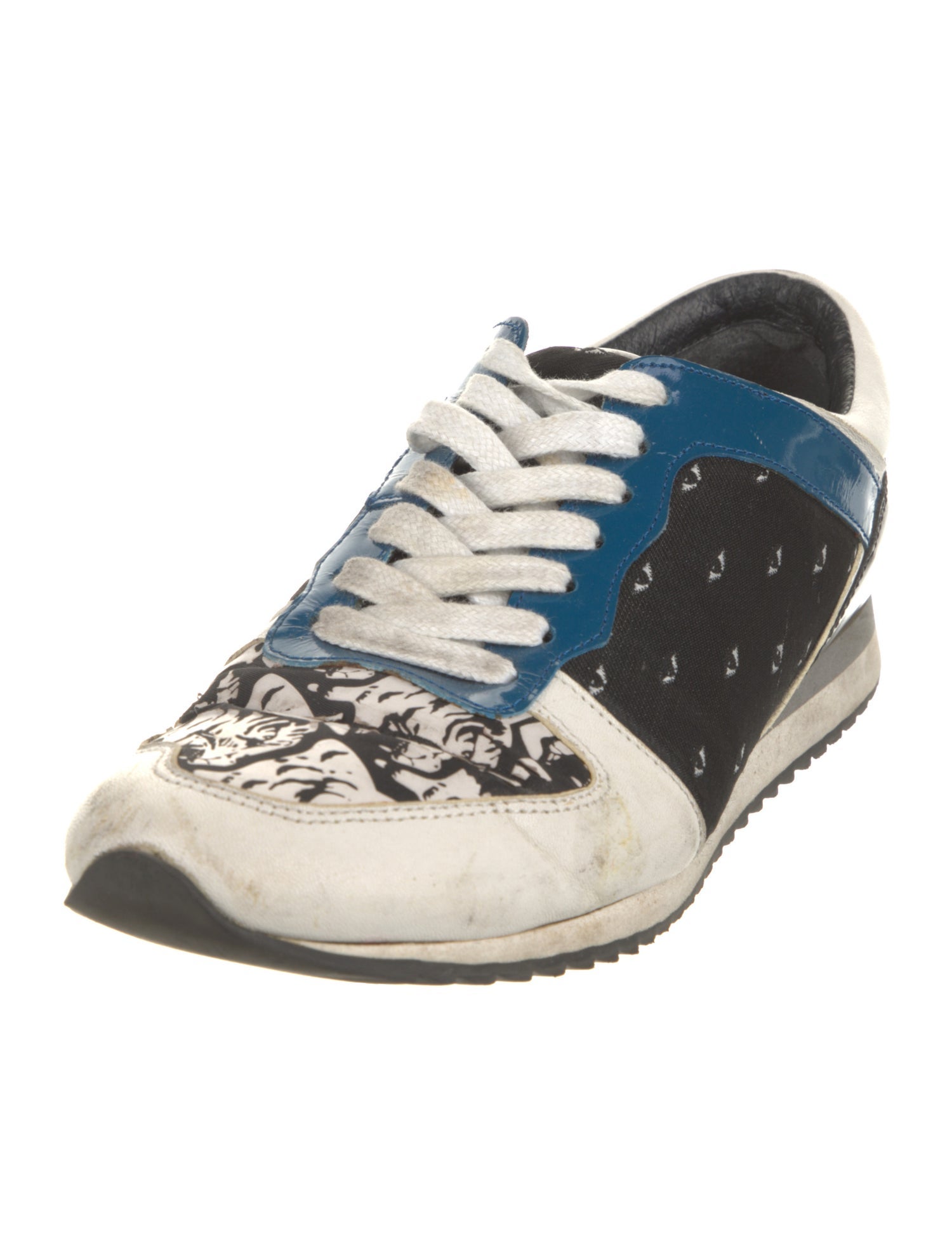 Kenzo Leather Printed Sneakers