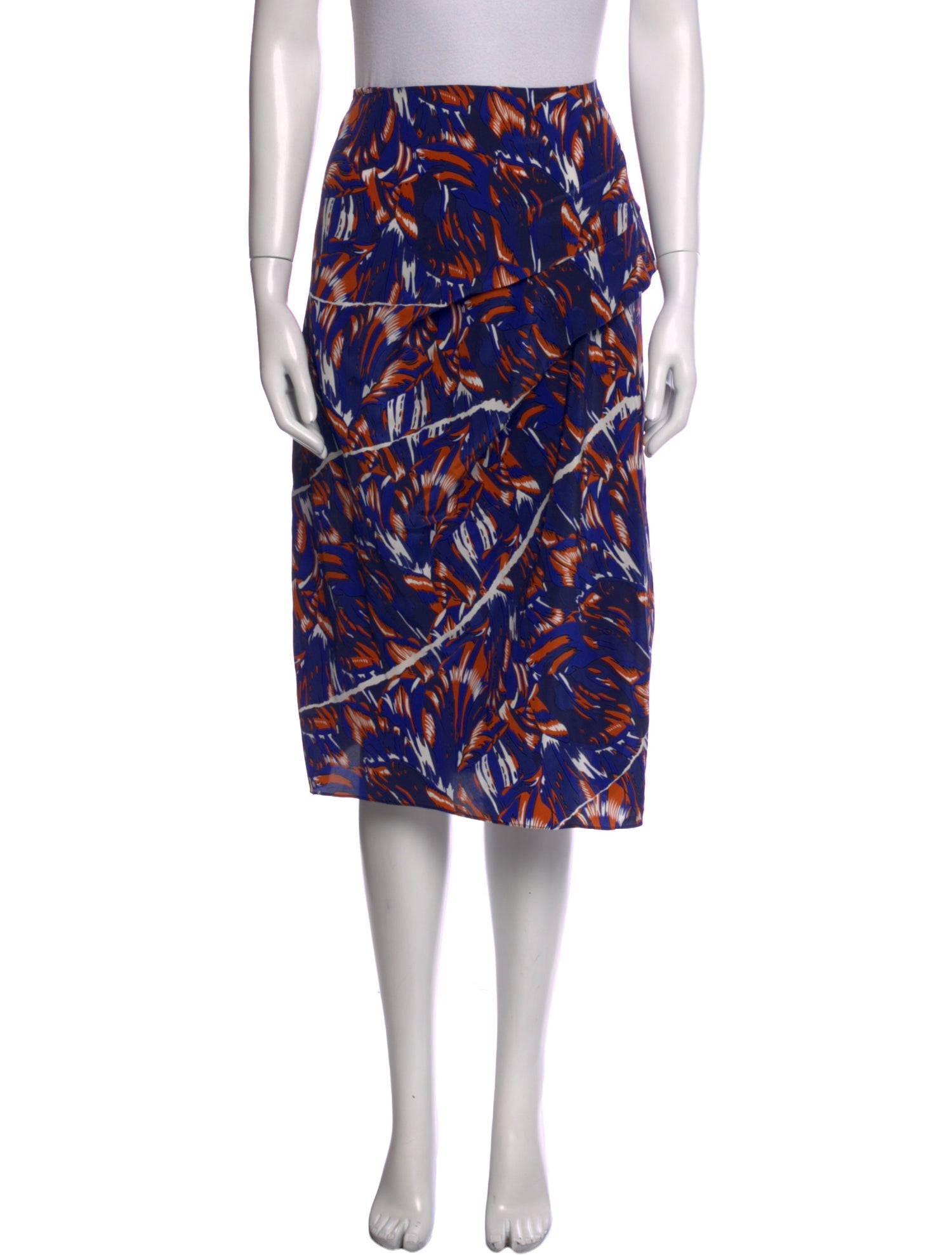 Kenzo Silk Knee-Length Skirt