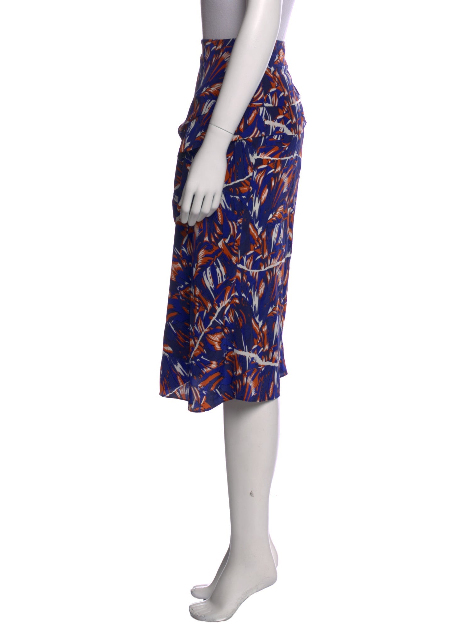 Kenzo Silk Knee-Length Skirt