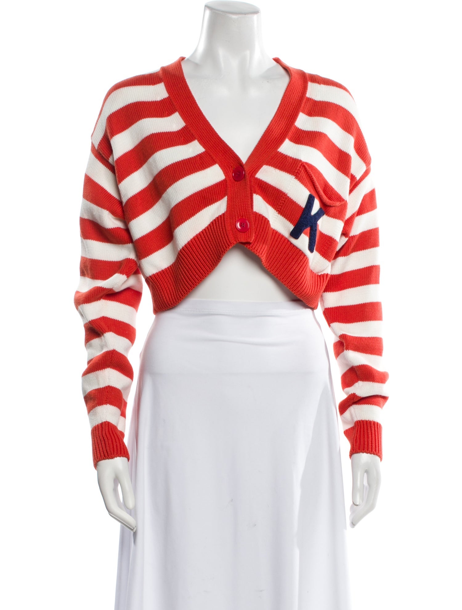 Kenzo Striped V-Neck Sweater w/ Tags