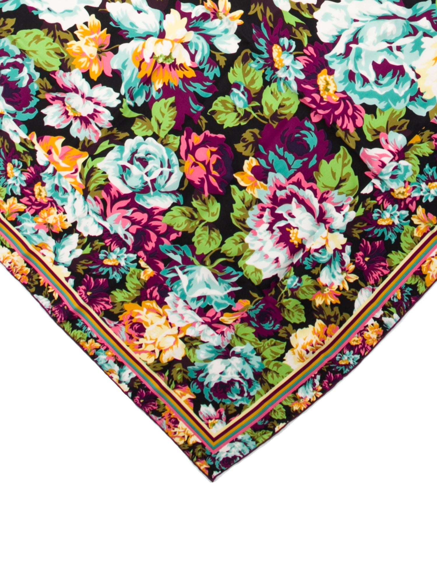 Kenzo Silk Floral Print Scarf