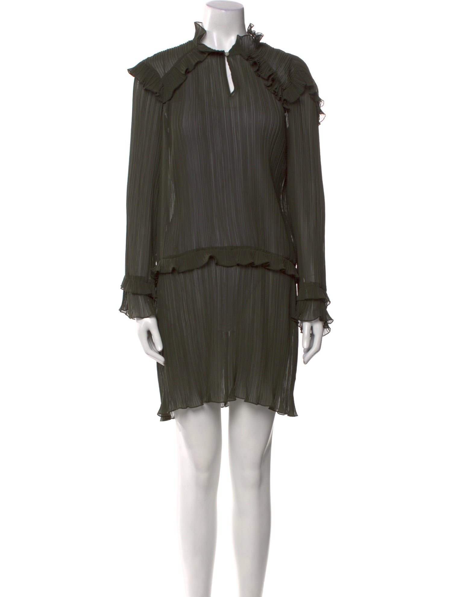 Kenzo Mock Neck Mini Dress