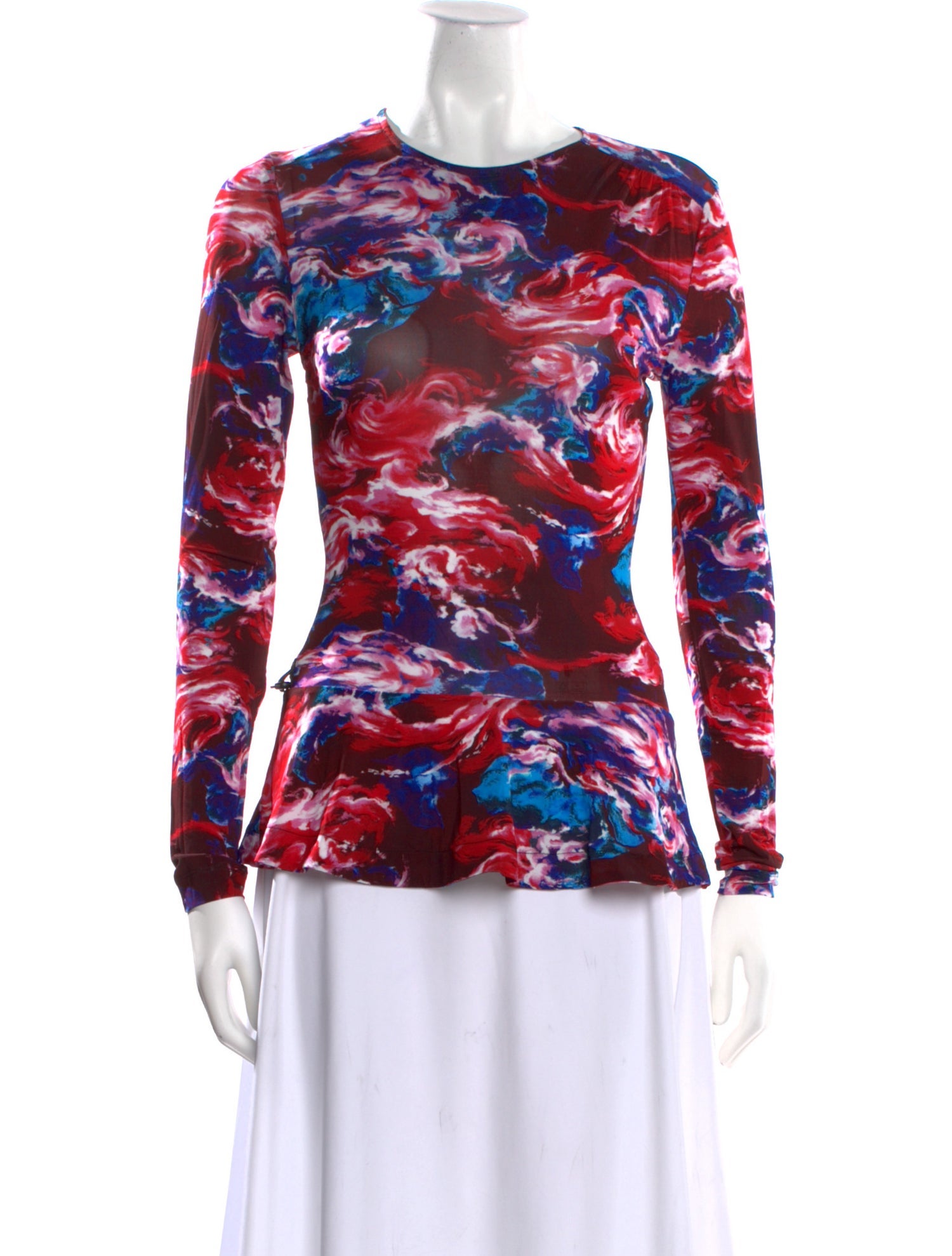 Kenzo Printed Crew Neck Blouse w/ Tags