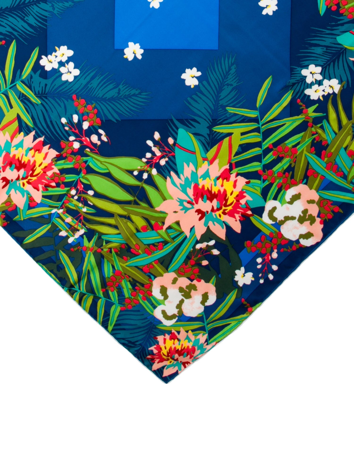 Kenzo Silk Floral Print Scarf