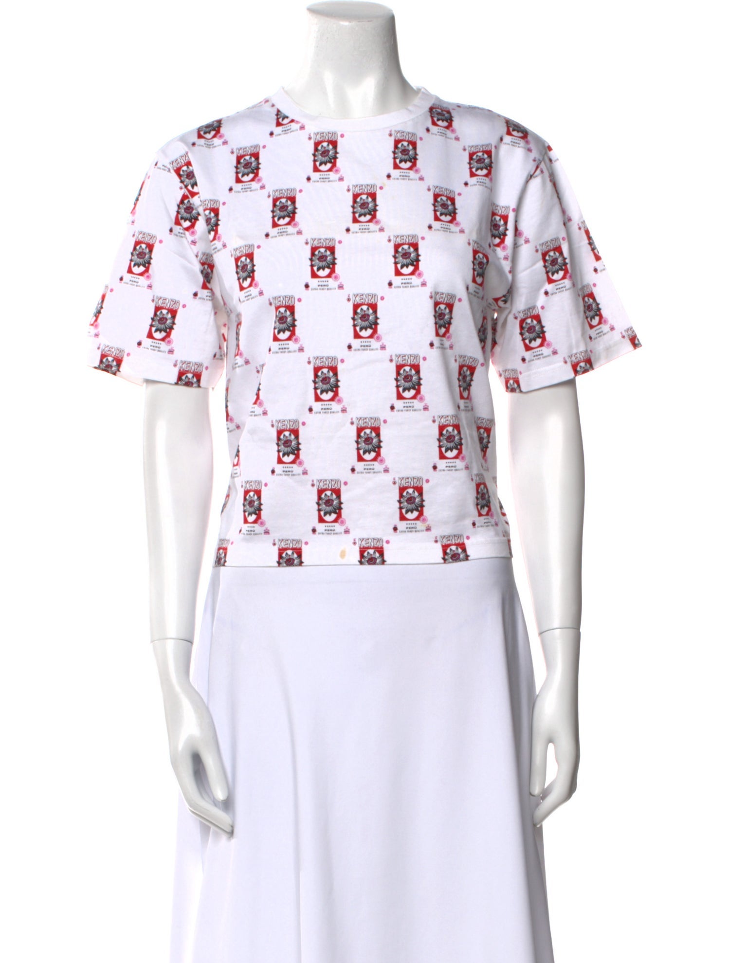 Kenzo Graphic Print Crew Neck T-Shirt