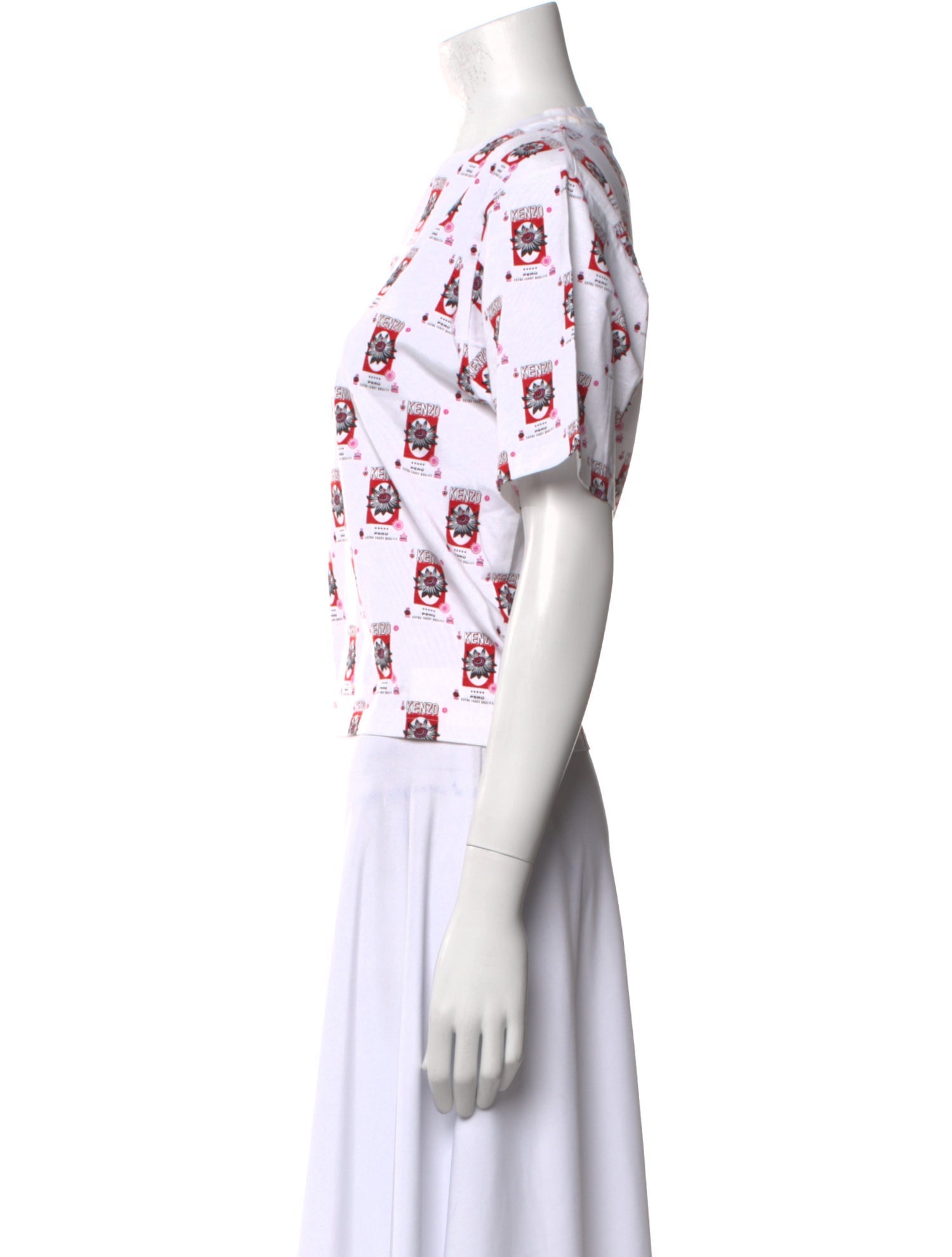 Kenzo Graphic Print Crew Neck T-Shirt