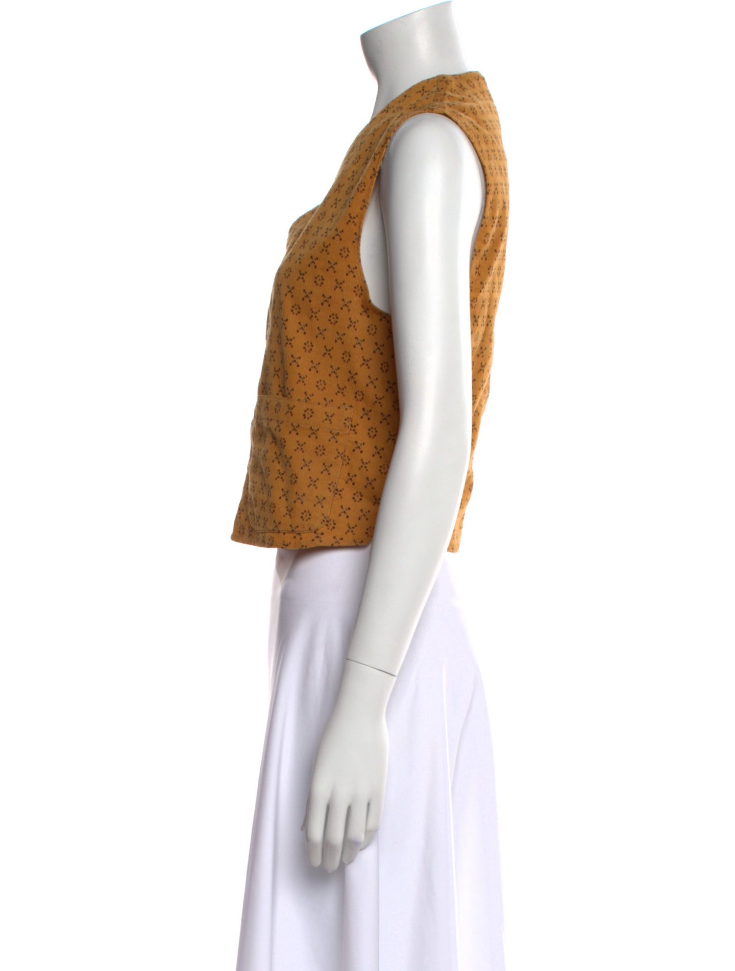 Kenzo V-Neck Sleeveless Crop Top