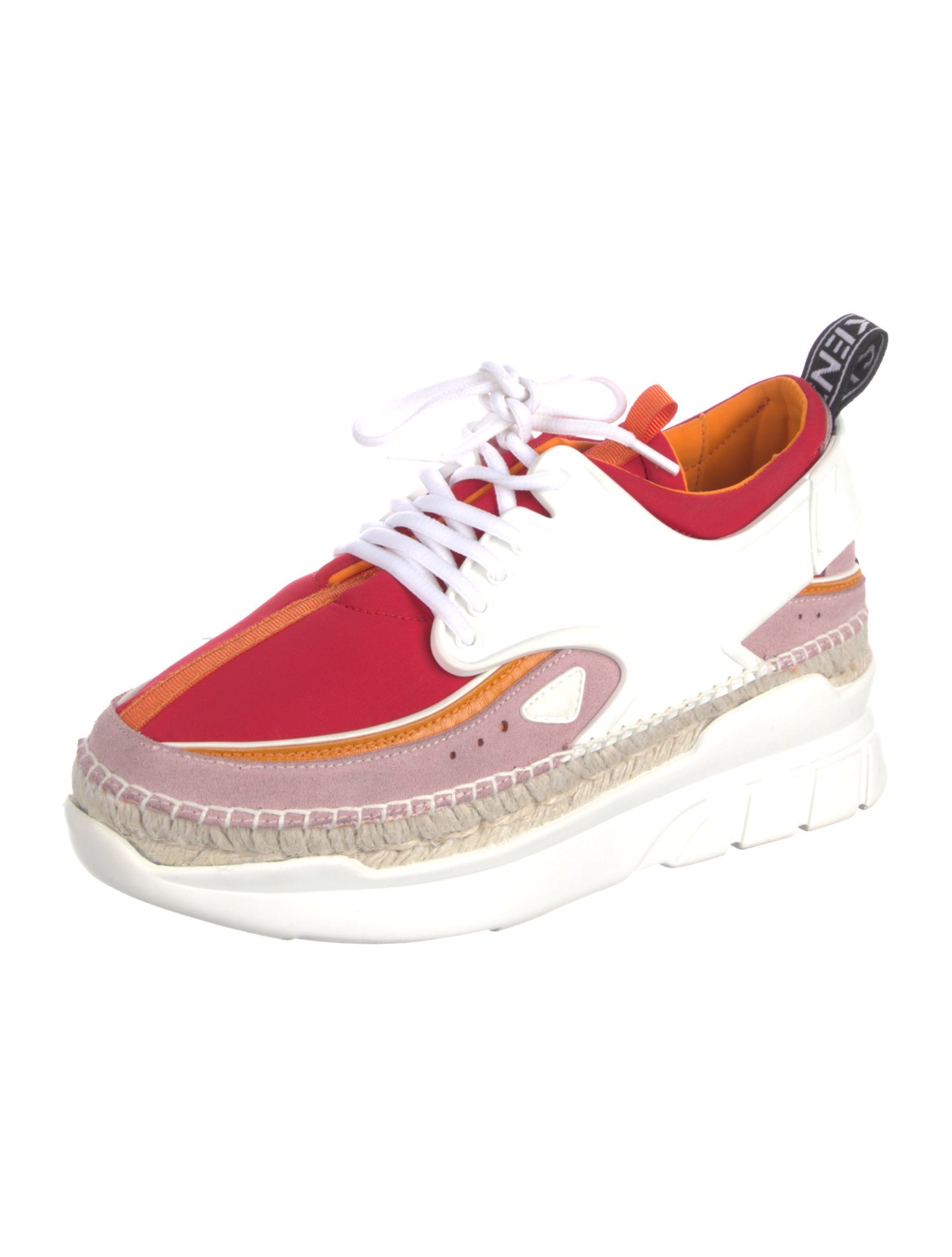 Kenzo Nylon Colorblock Pattern Sneakers