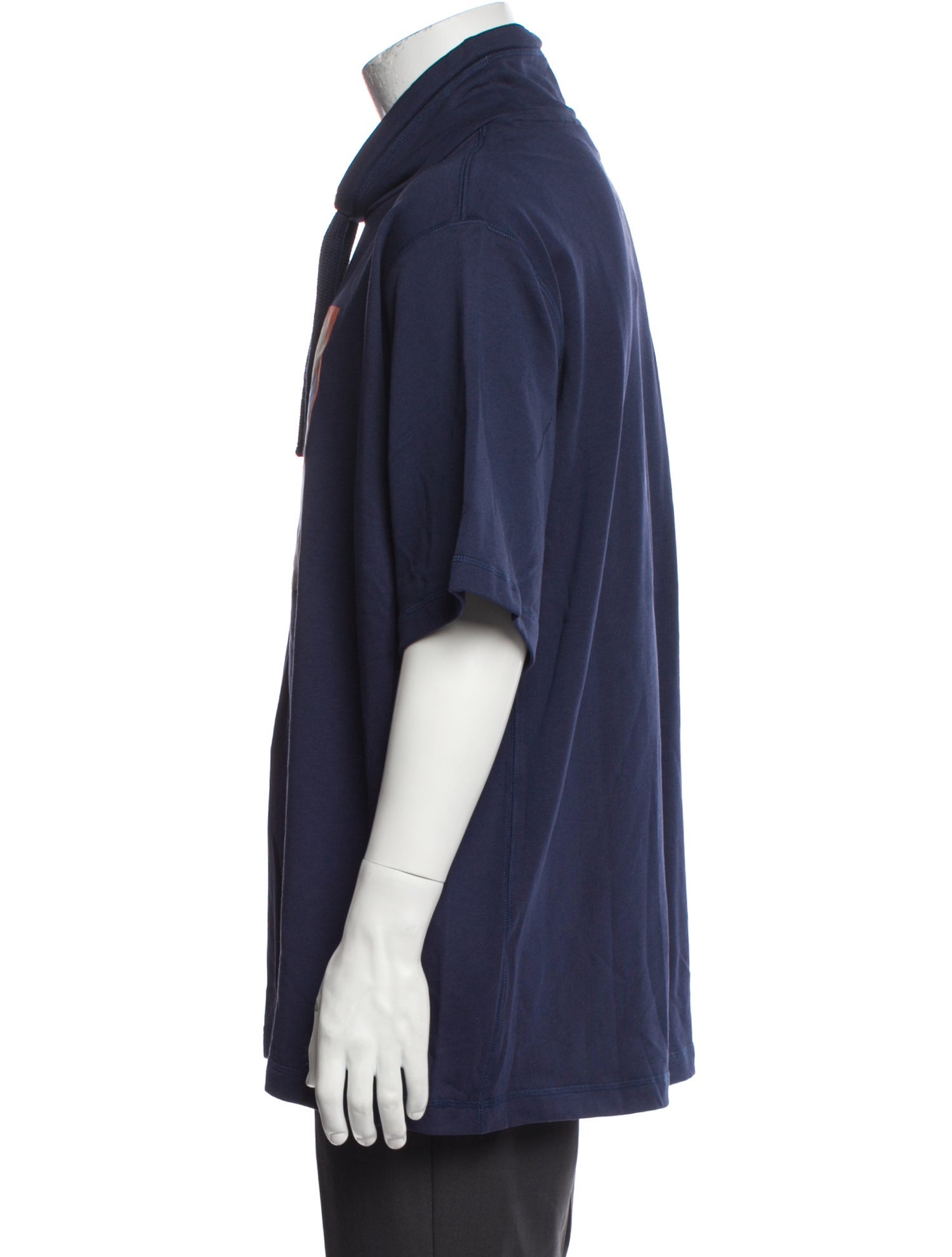 Kenzo Graphic Print V-Neck T-Shirt w/ Tags