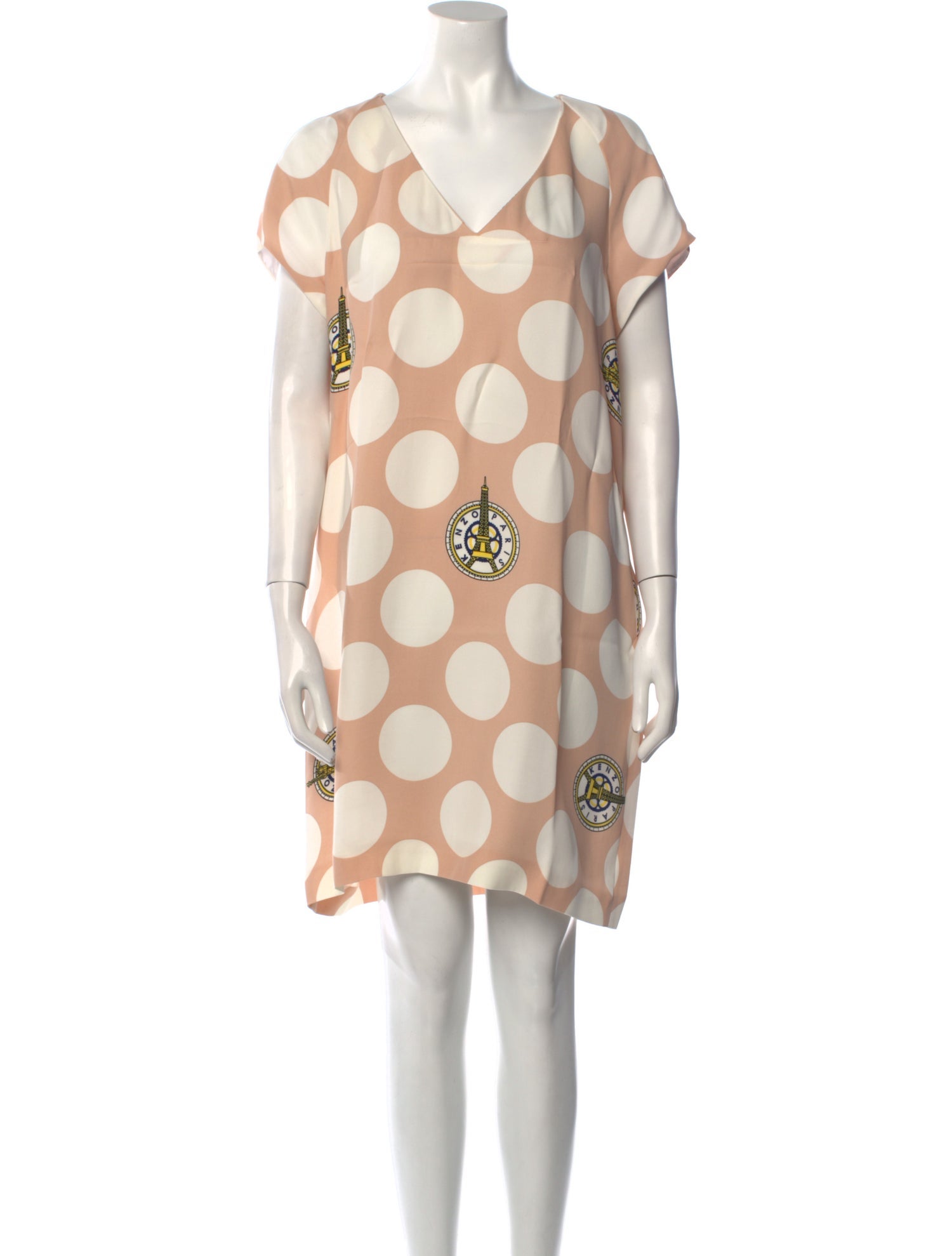 Kenzo Polka Dot Print Mini Dress