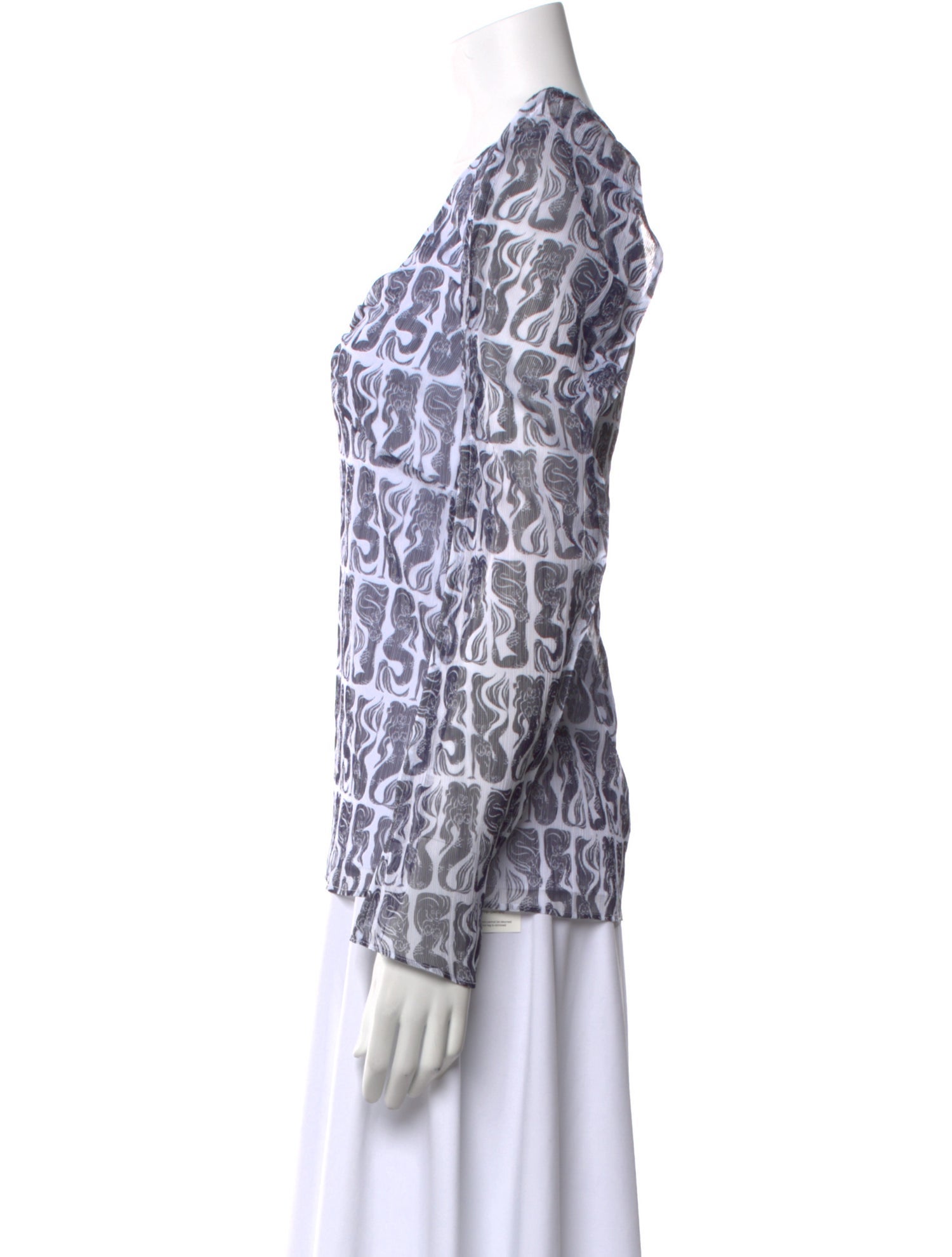 Kenzo Printed Scoop Neck Blouse