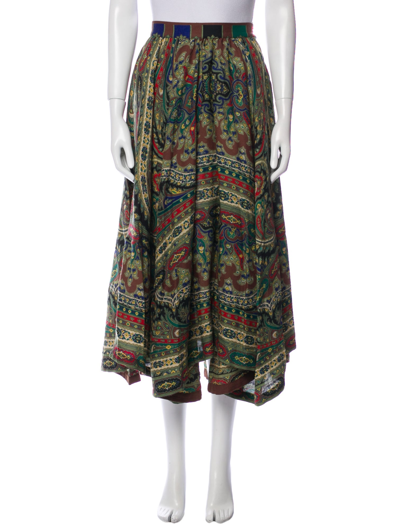 Kenzo Wool Midi Length Skirt