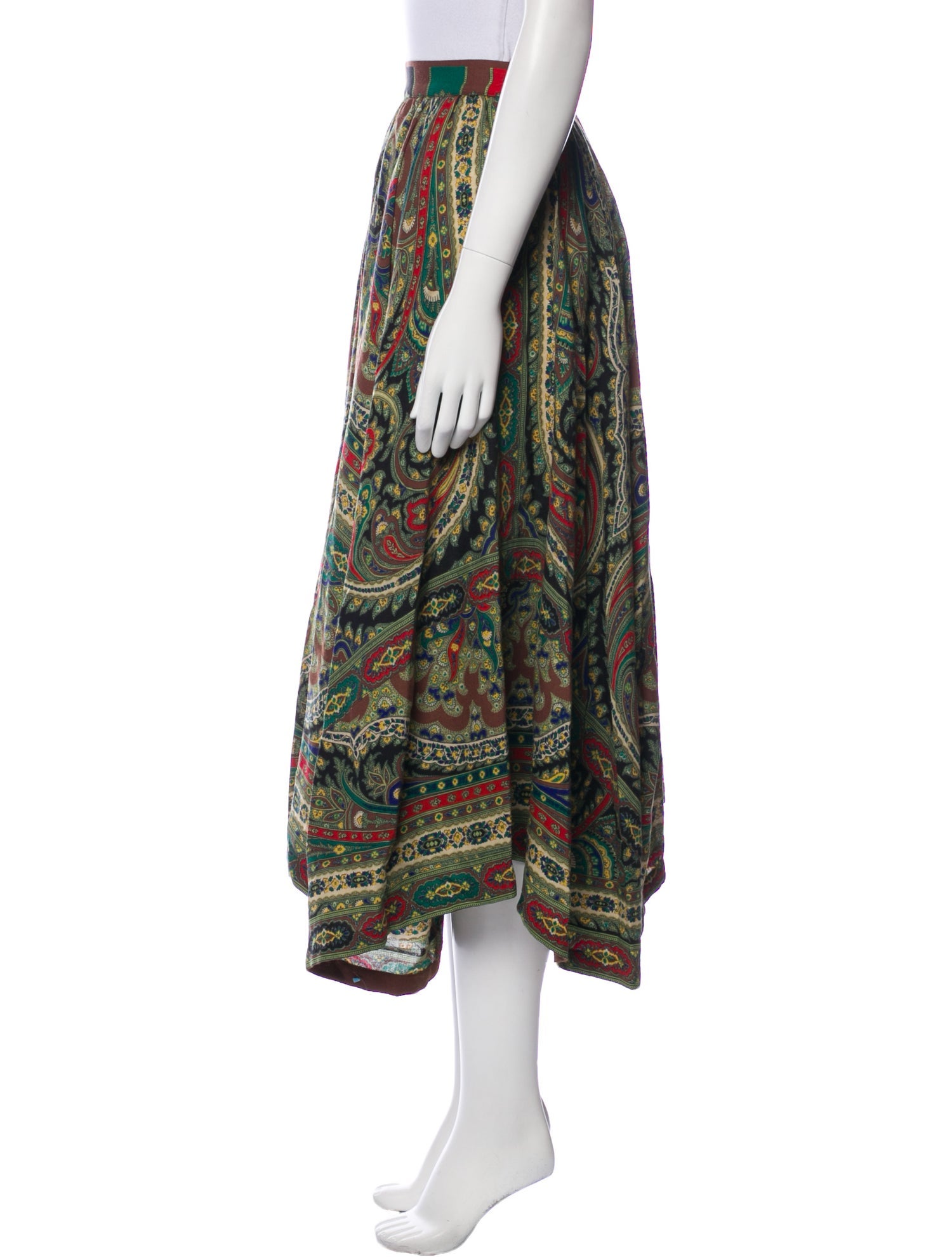 Kenzo Wool Midi Length Skirt