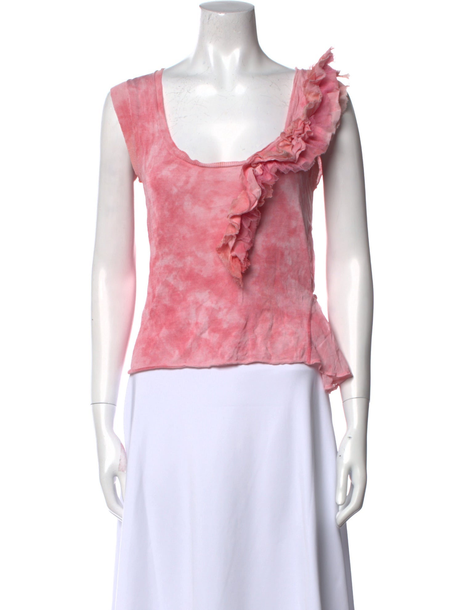 Kenzo Silk Tie-Dye Print Top