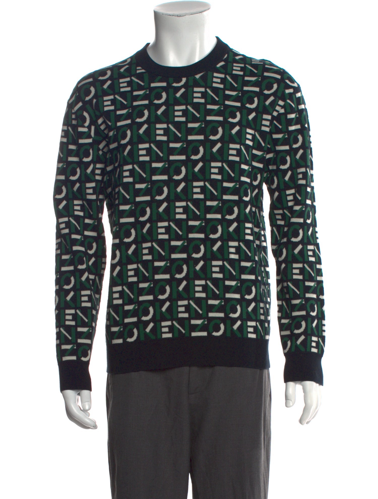 Kenzo Printed Crew Neck Pullover
