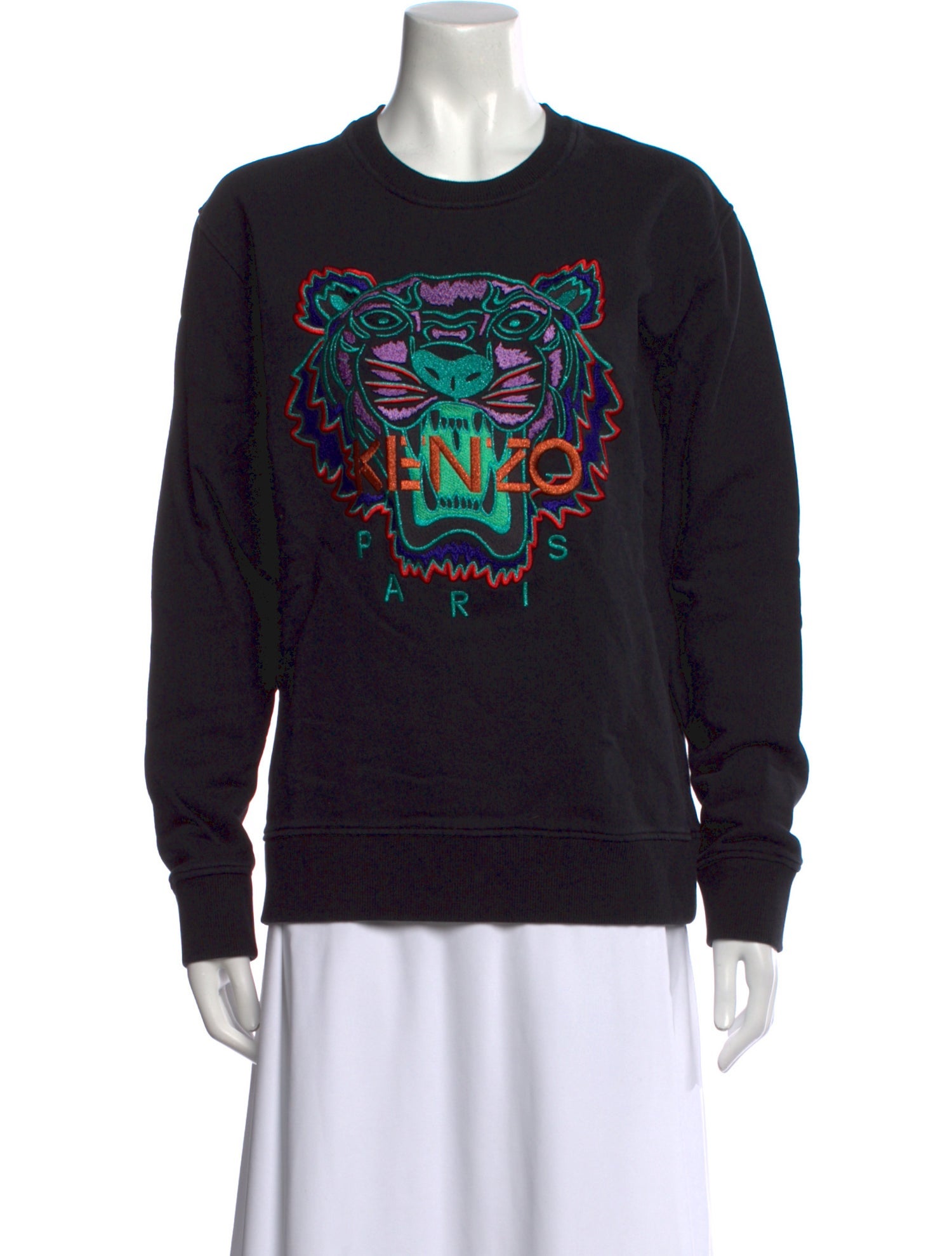 Kenzo Graphic Print Crew Neck Sweatshirt