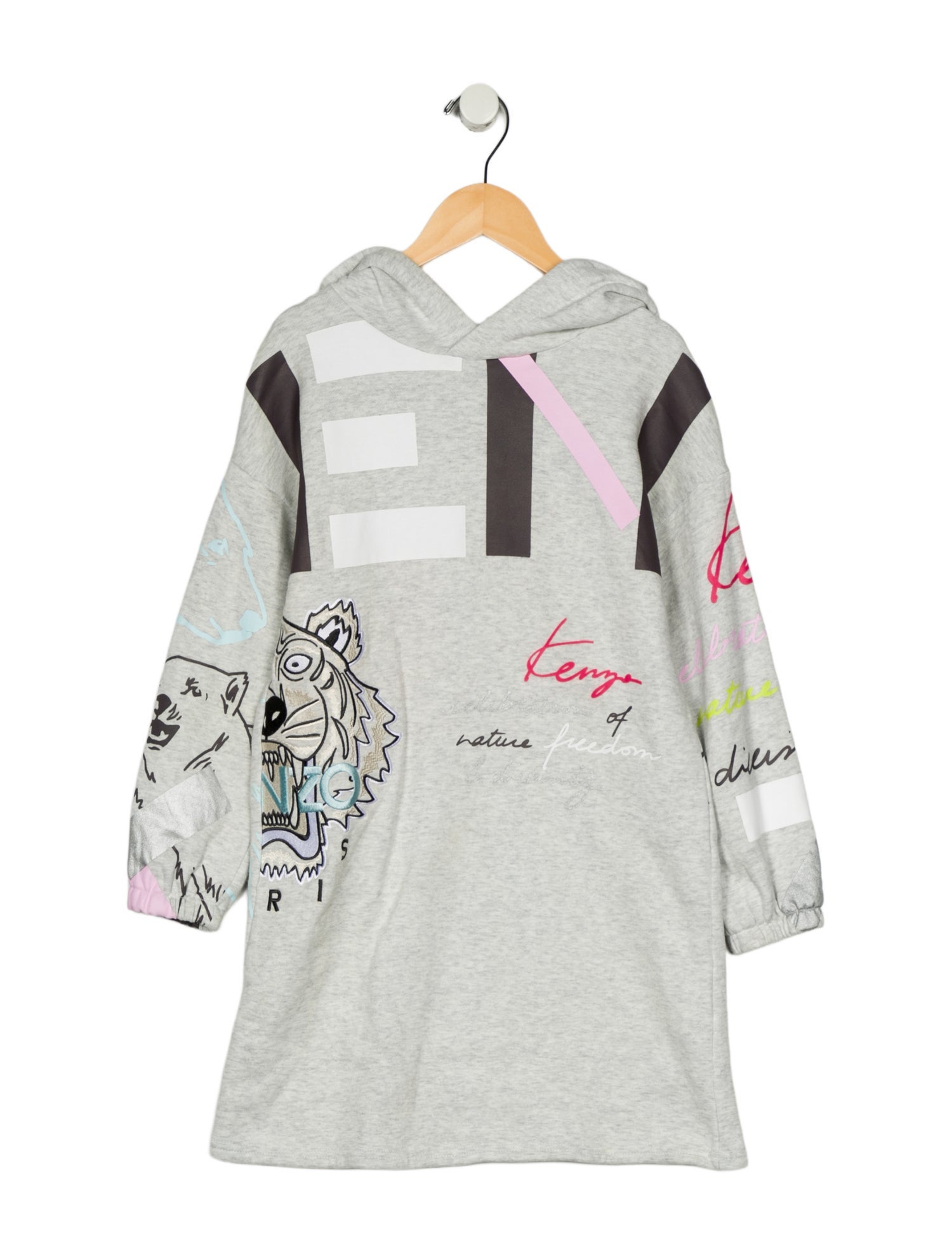 Kenzo Girls' Long Sleeve Embroidered Sweatshirt
