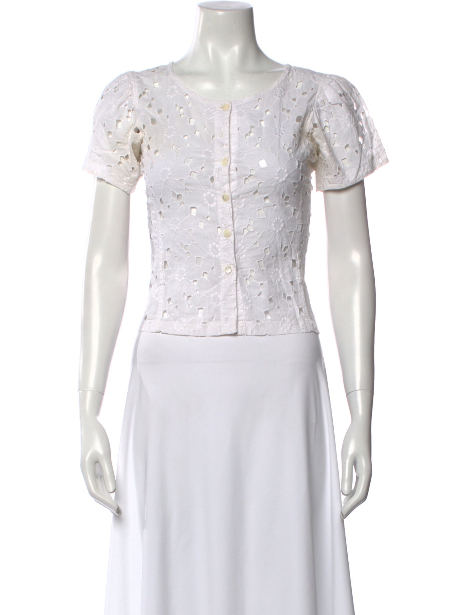 Kenzo Scoop Neck Short Sleeve Crop Top