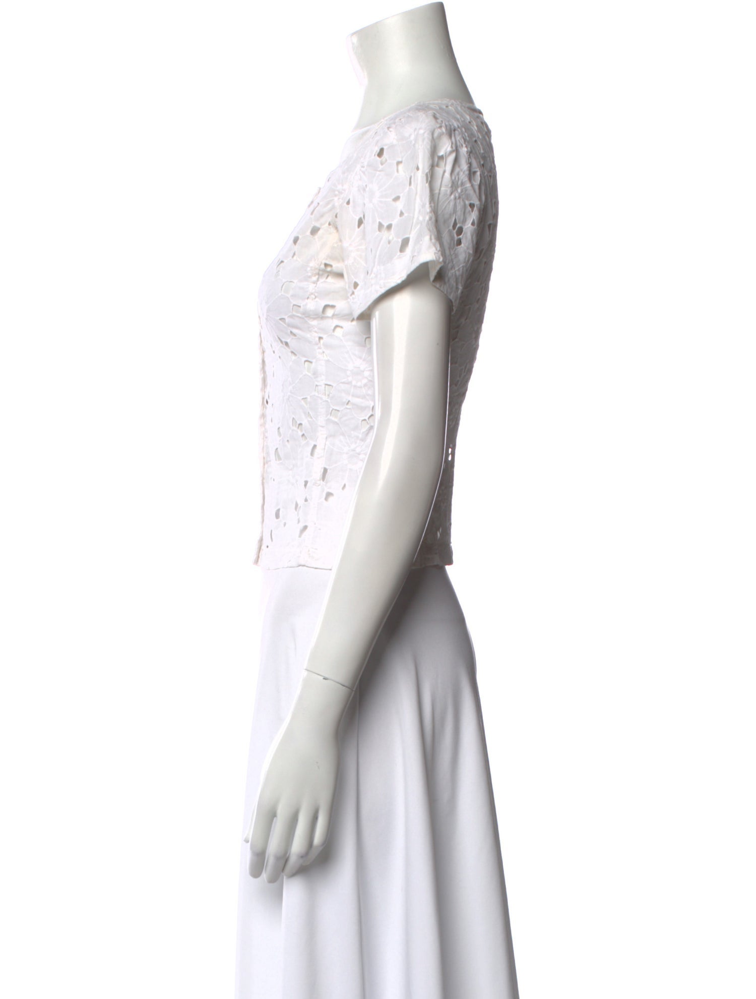 Kenzo Scoop Neck Short Sleeve Crop Top