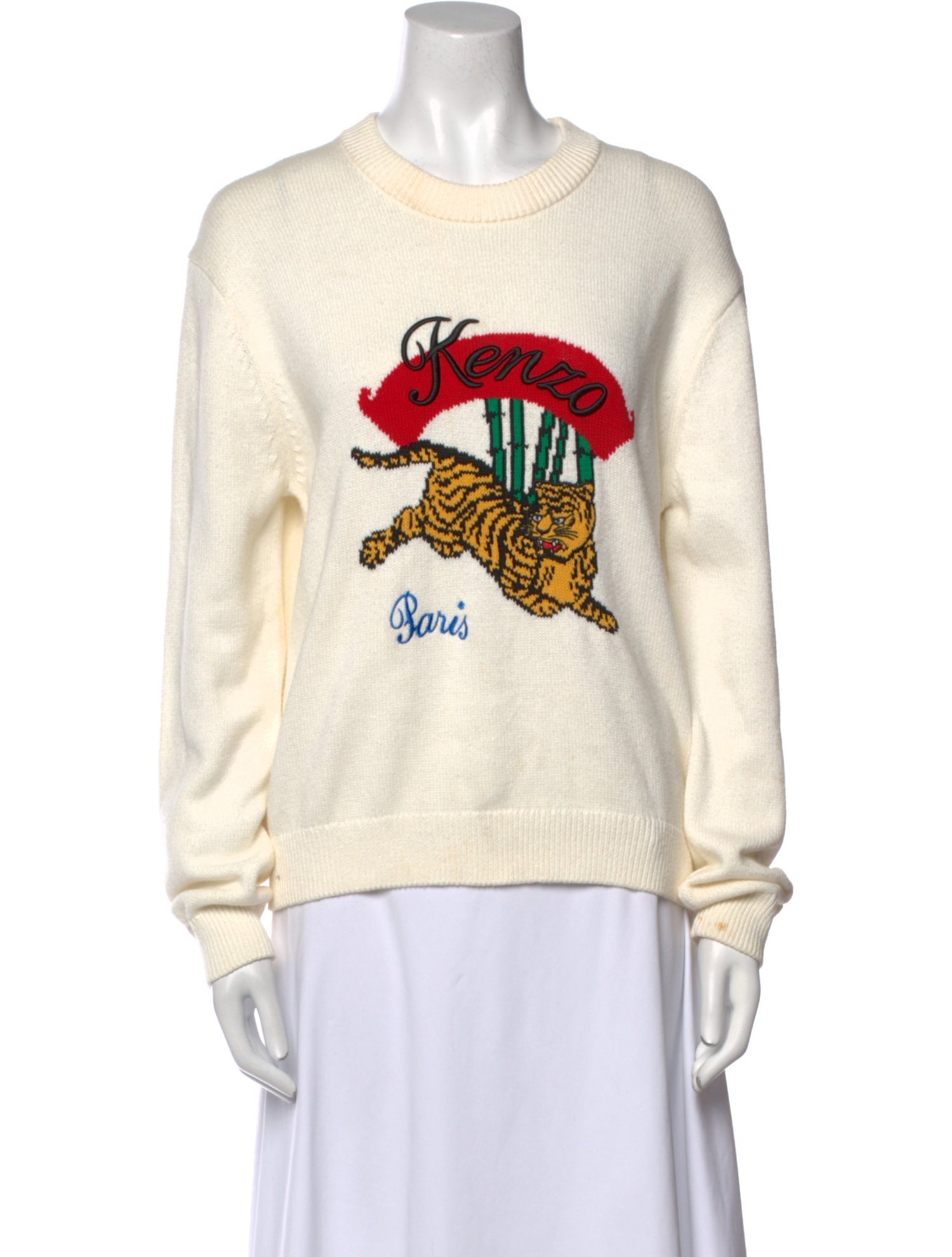 Kenzo Graphic Print Crew Neck Sweater