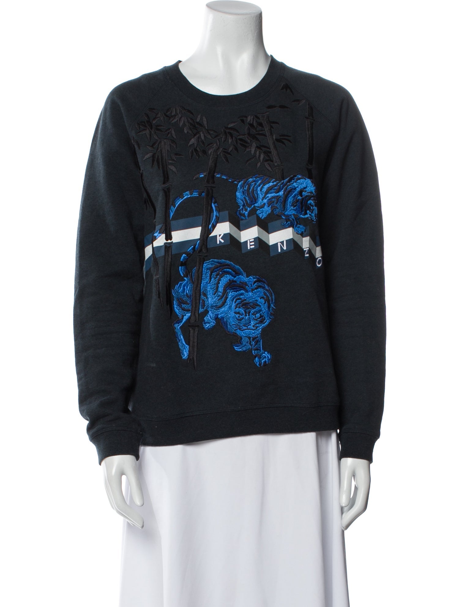 Kenzo Graphic Print Crew Neck Sweatshirt