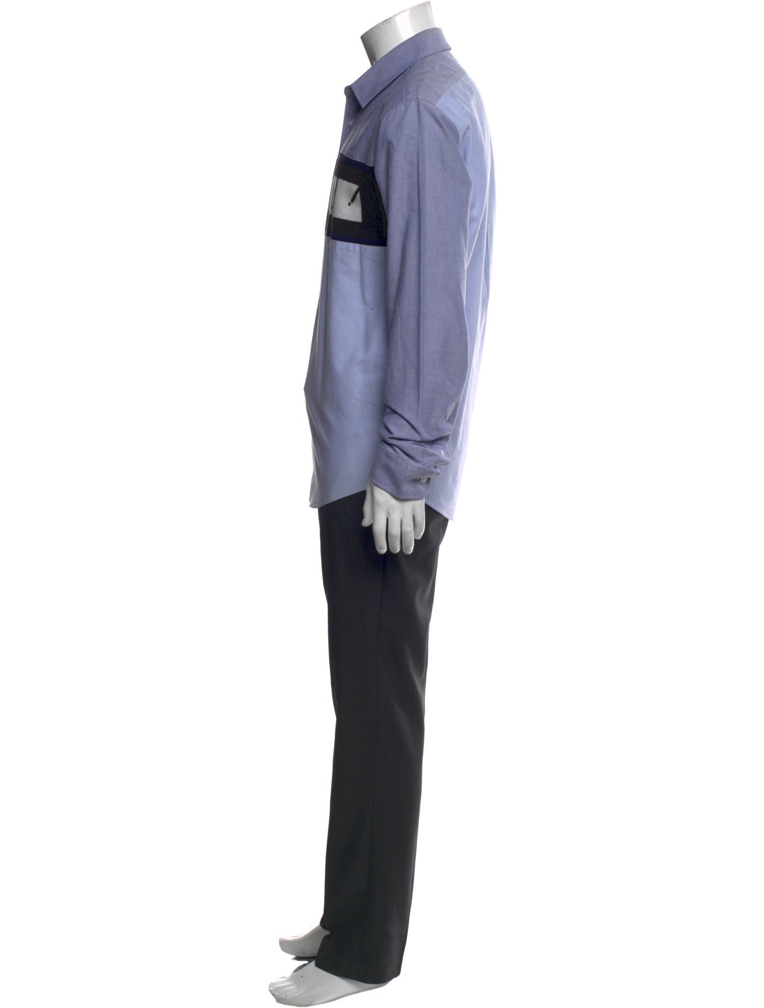 Kenzo Graphic Print Long Sleeve Dress Shirt