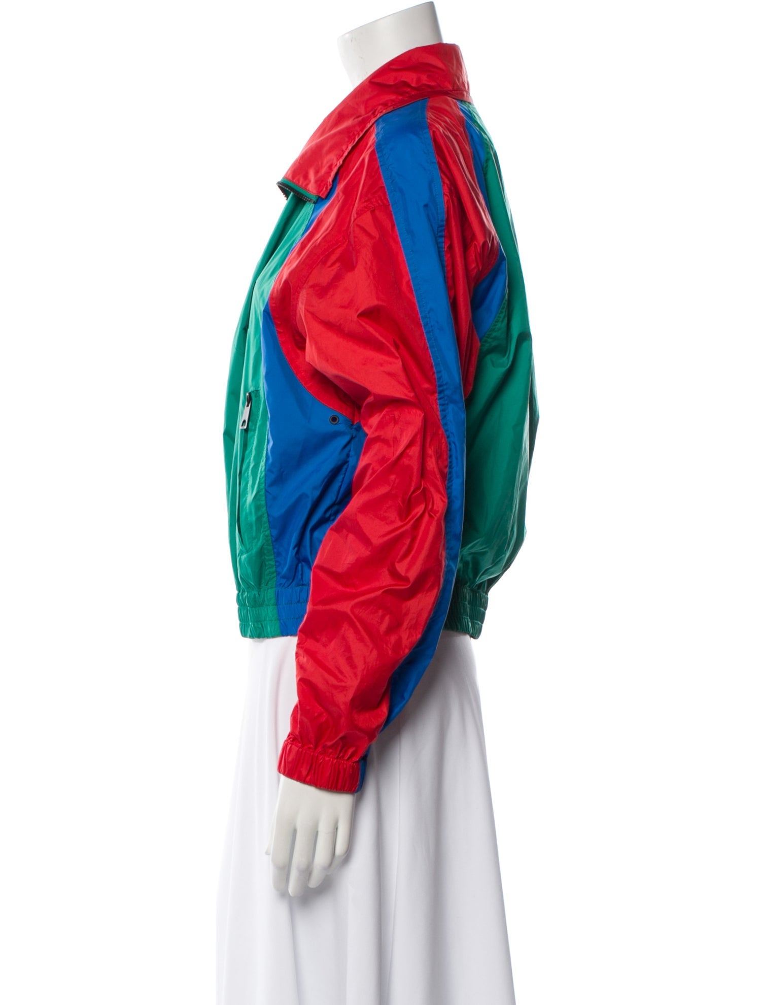 Kenzo Colorblock Pattern Bomber Jacket