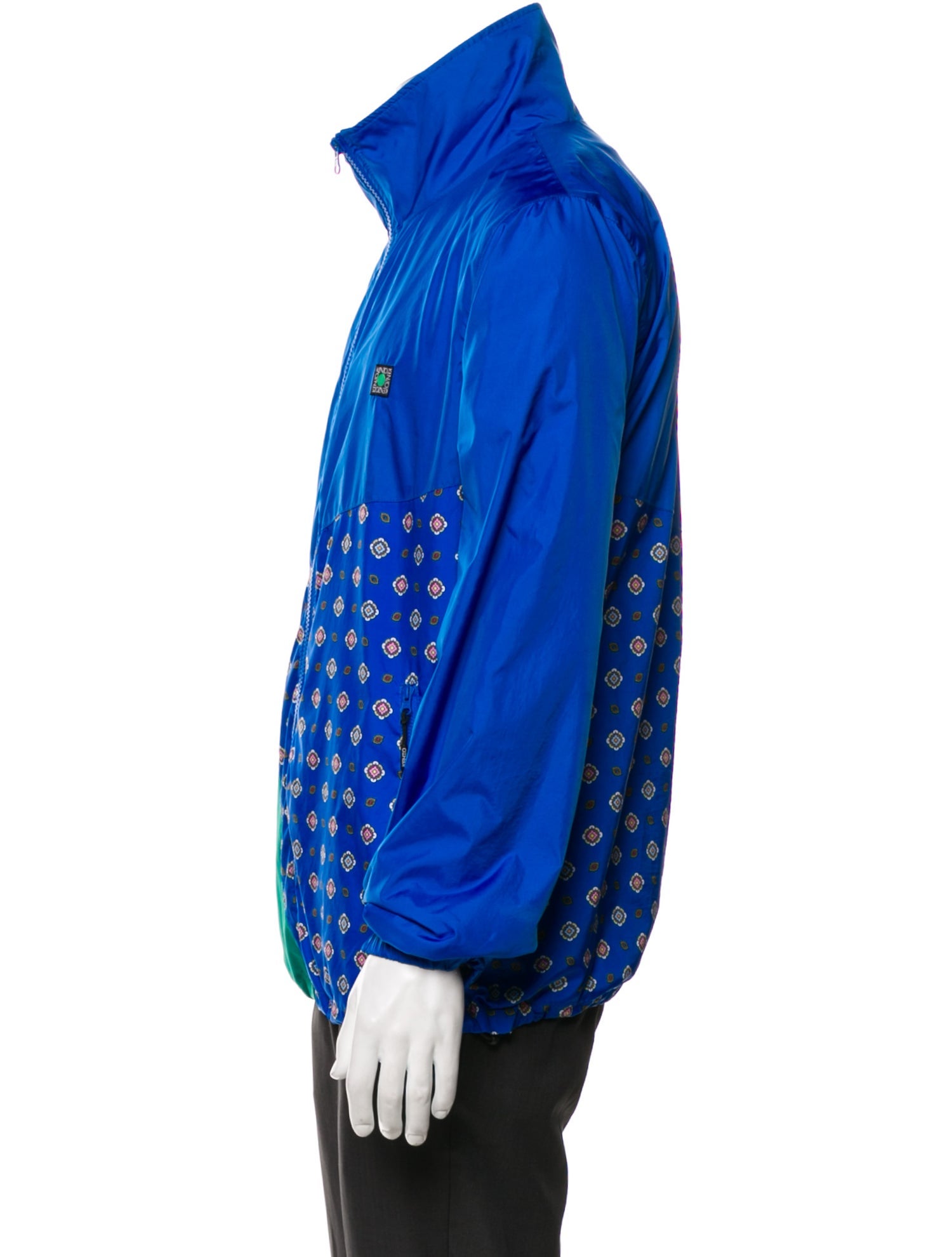 Kenzo Colorblock Pattern Windbreaker