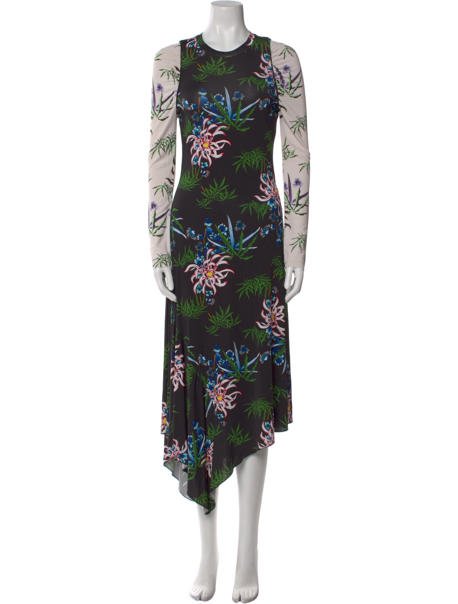 Kenzo Floral Print Midi Length Dress