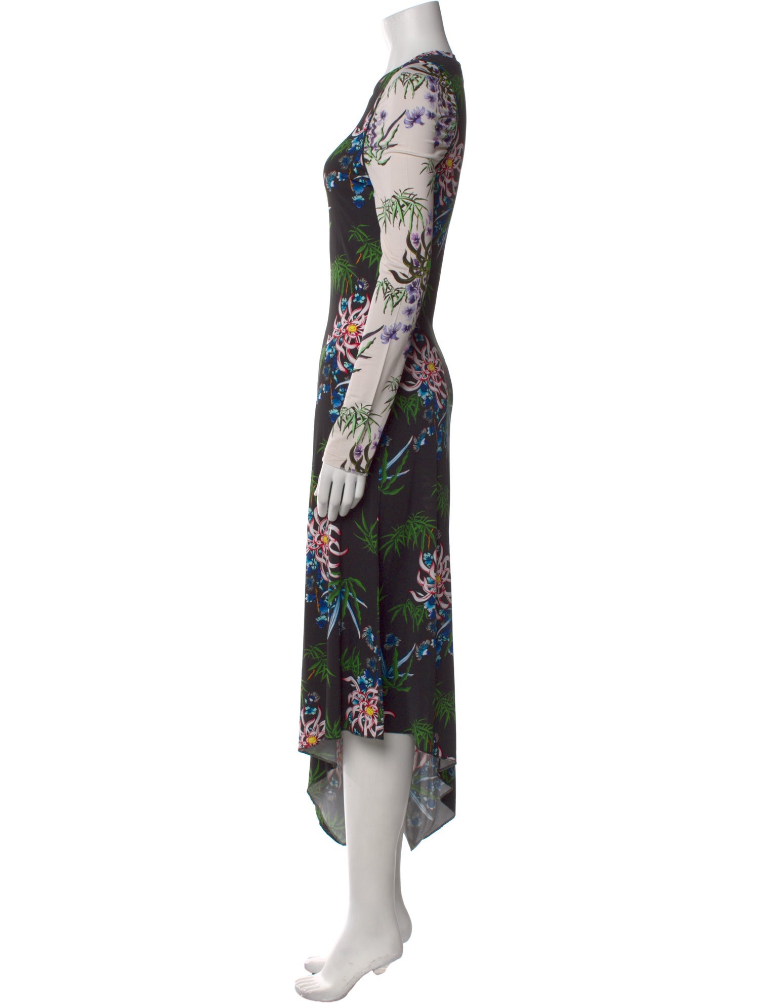 Kenzo Floral Print Midi Length Dress