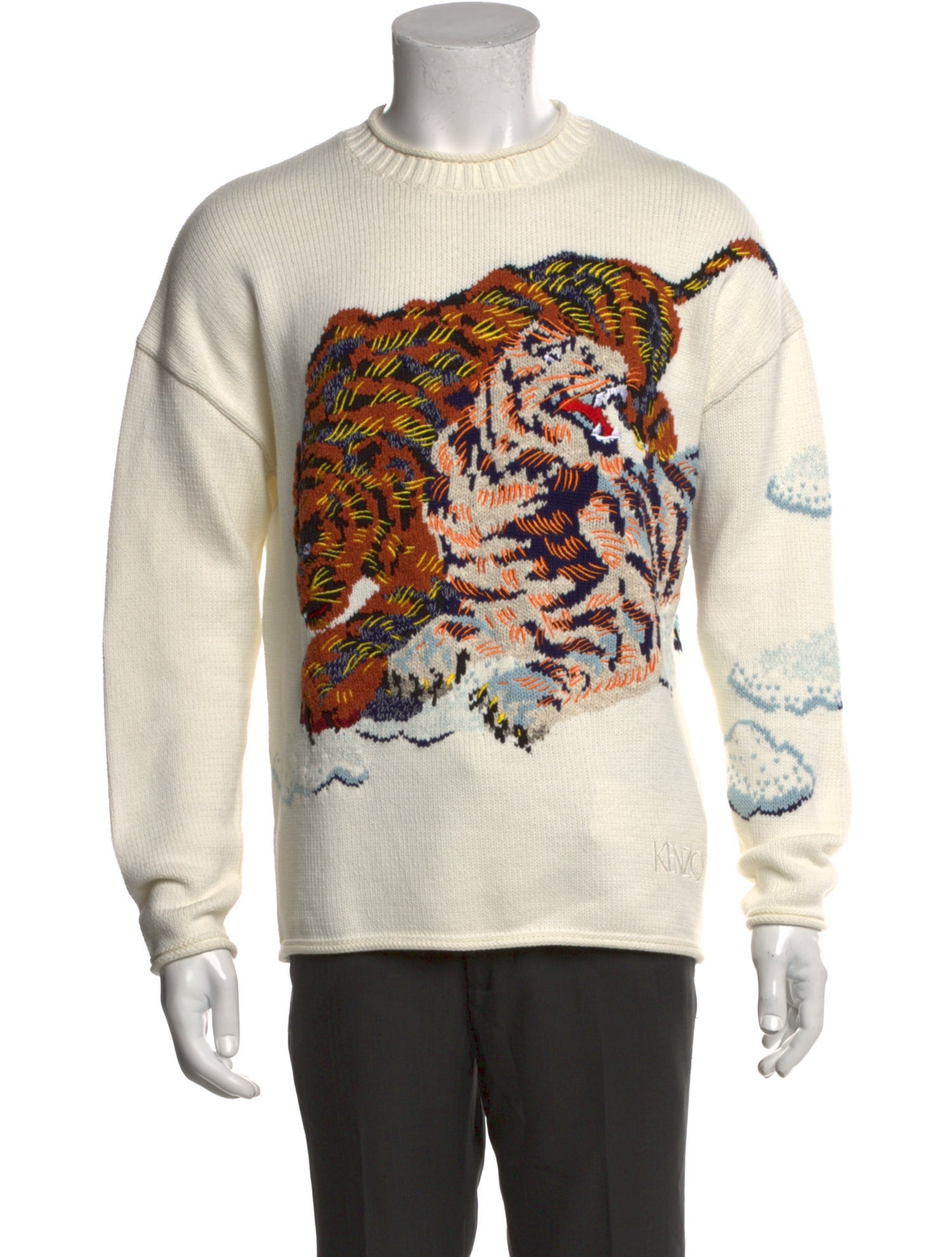 Kenzo Graphic Print Crew Neck Sweatshirt