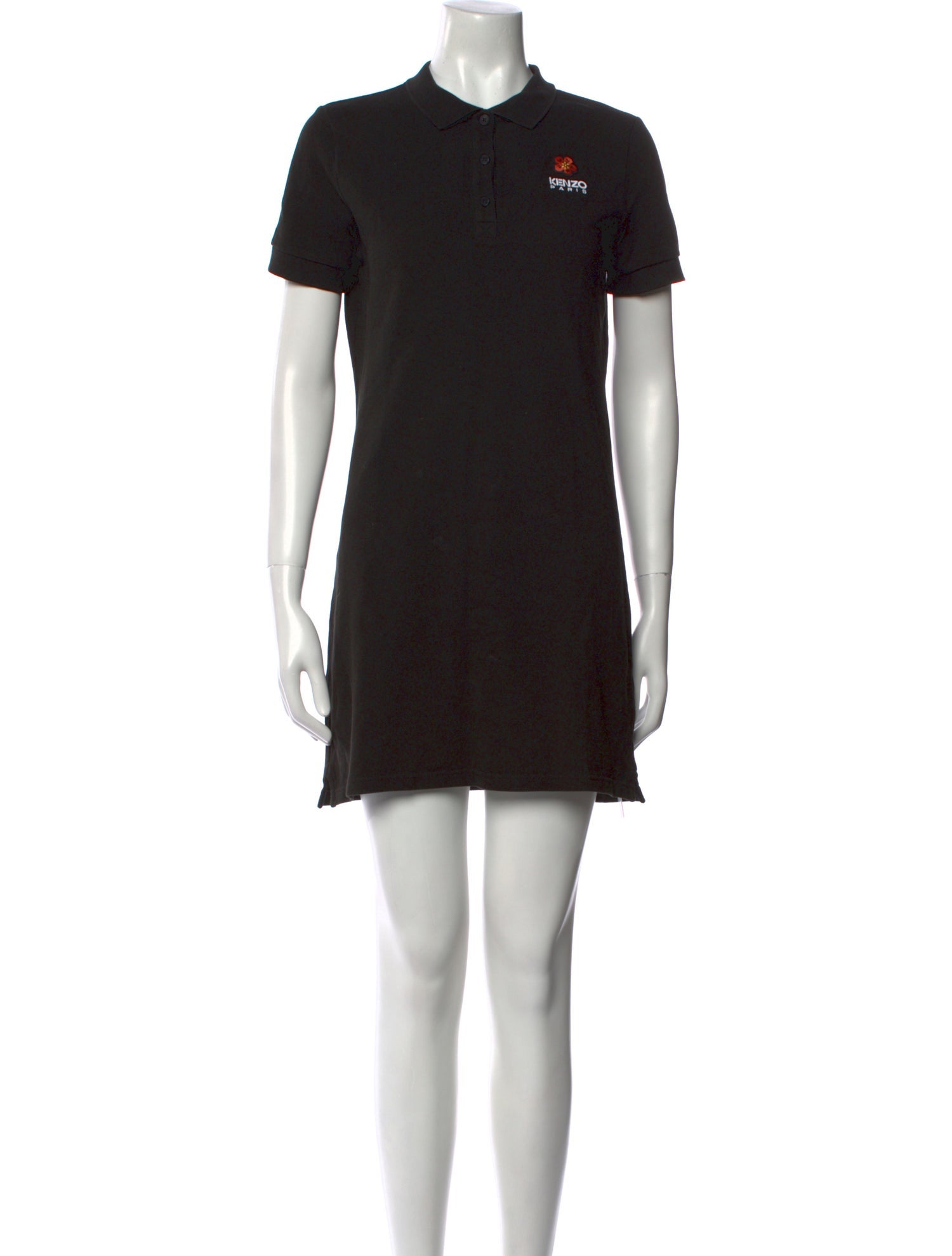 Kenzo Mock Neck Mini Dress