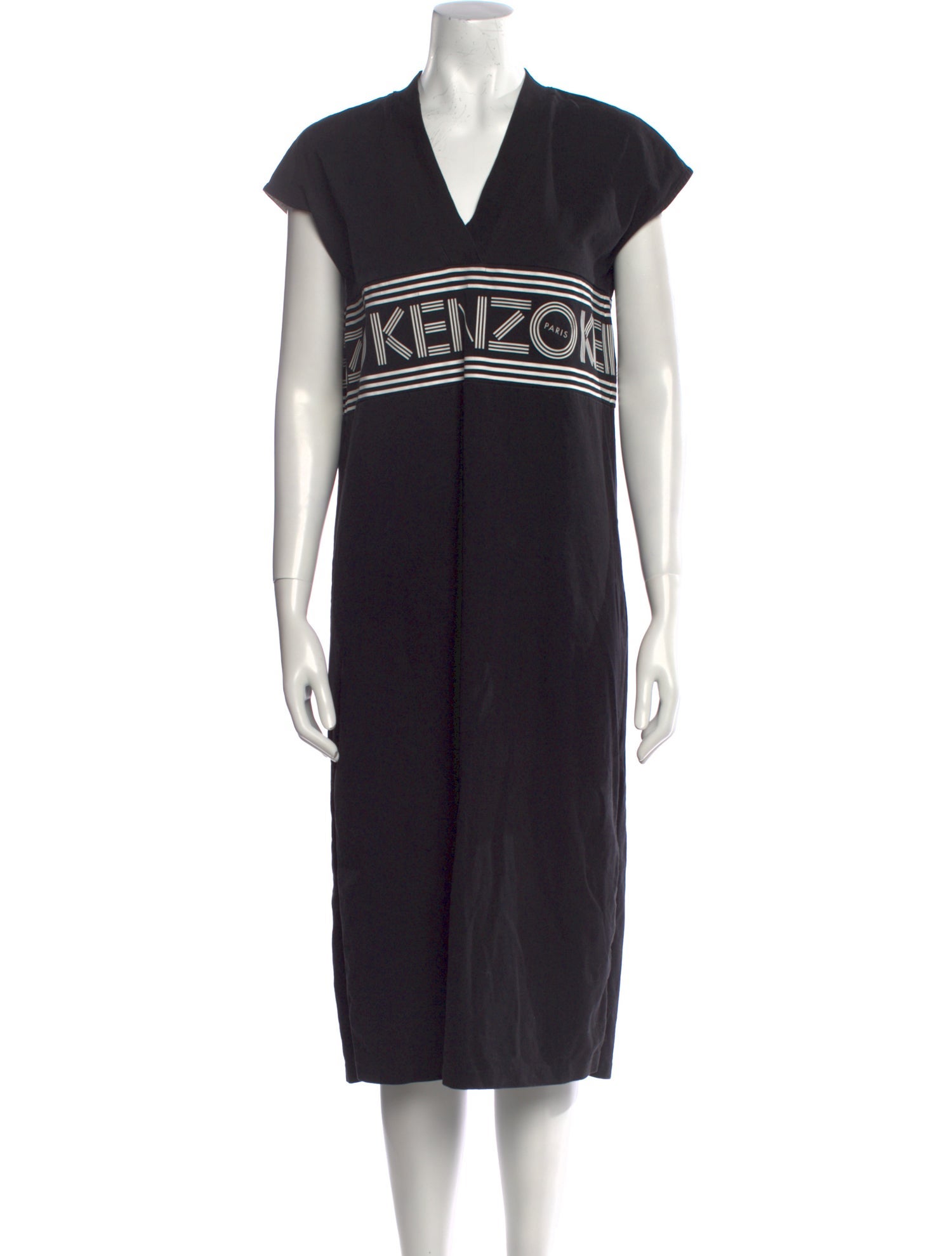 Kenzo Graphic Print Midi Length Dress